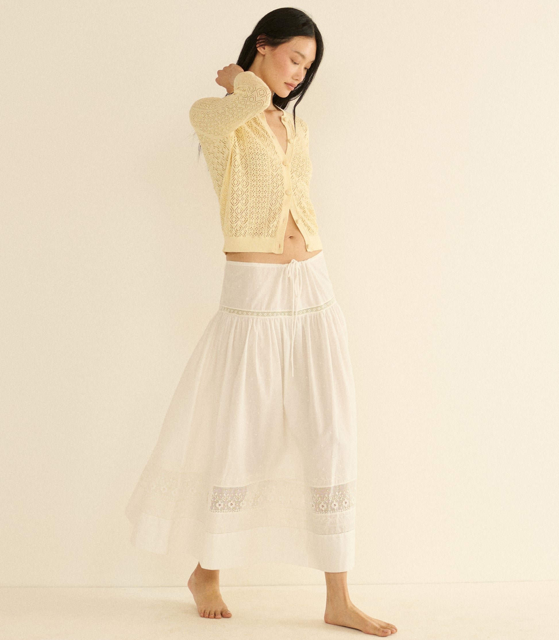 DIANE CARDIGAN -- VANILLA view 3
