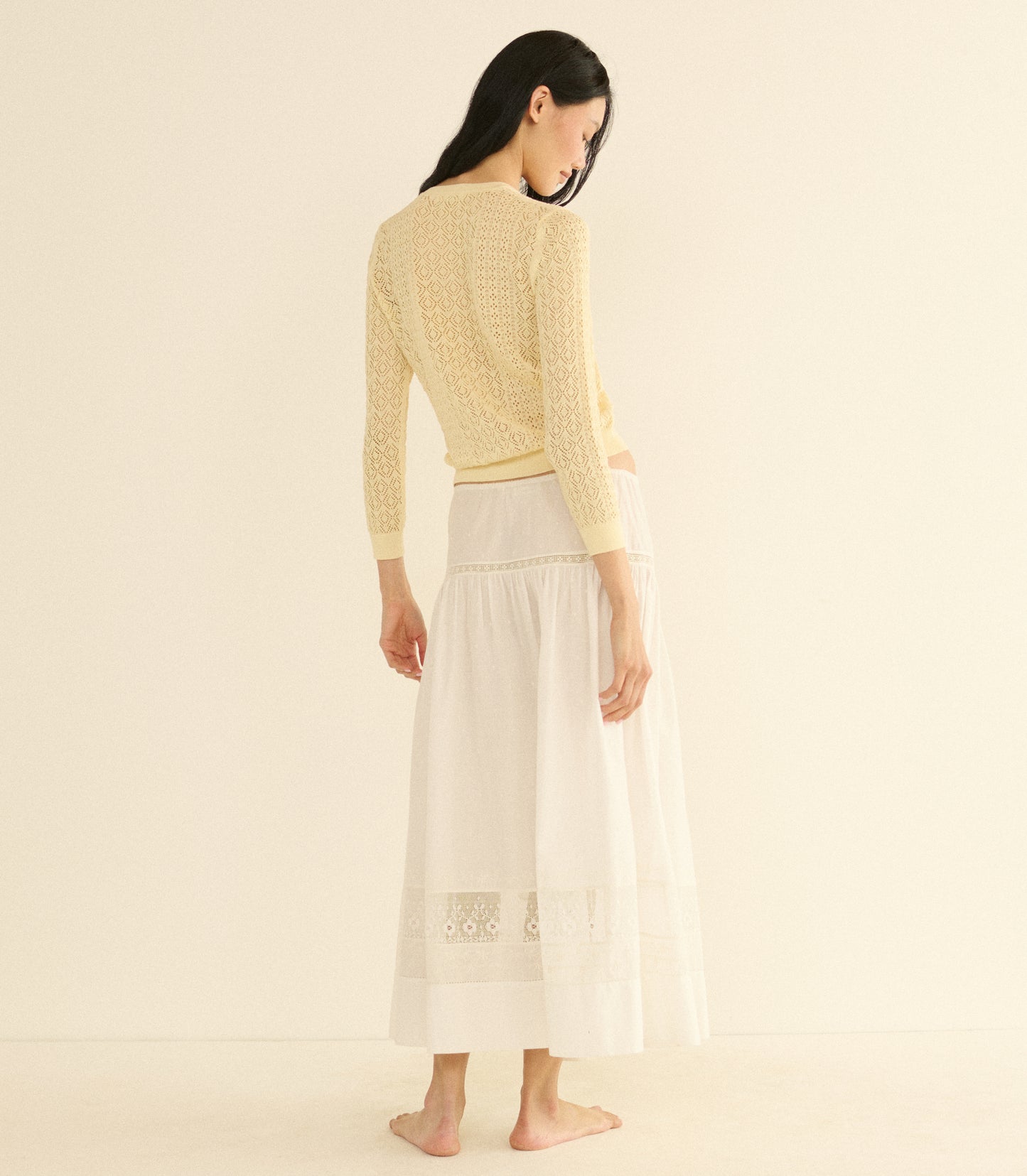 DIANE CARDIGAN -- VANILLA