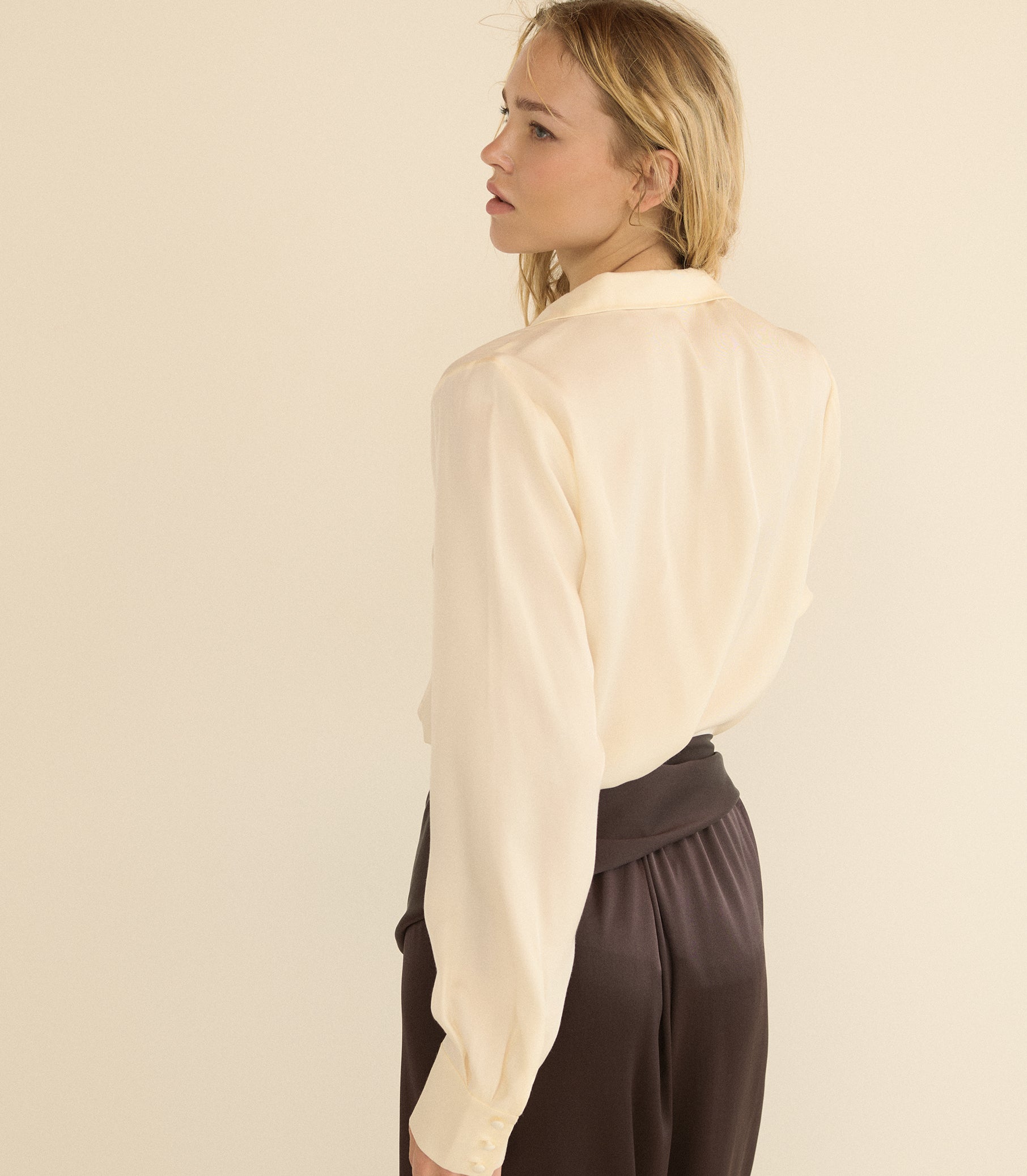 LAVONA SCARF PANT -- EQUESTRIAN BROWN view 11
