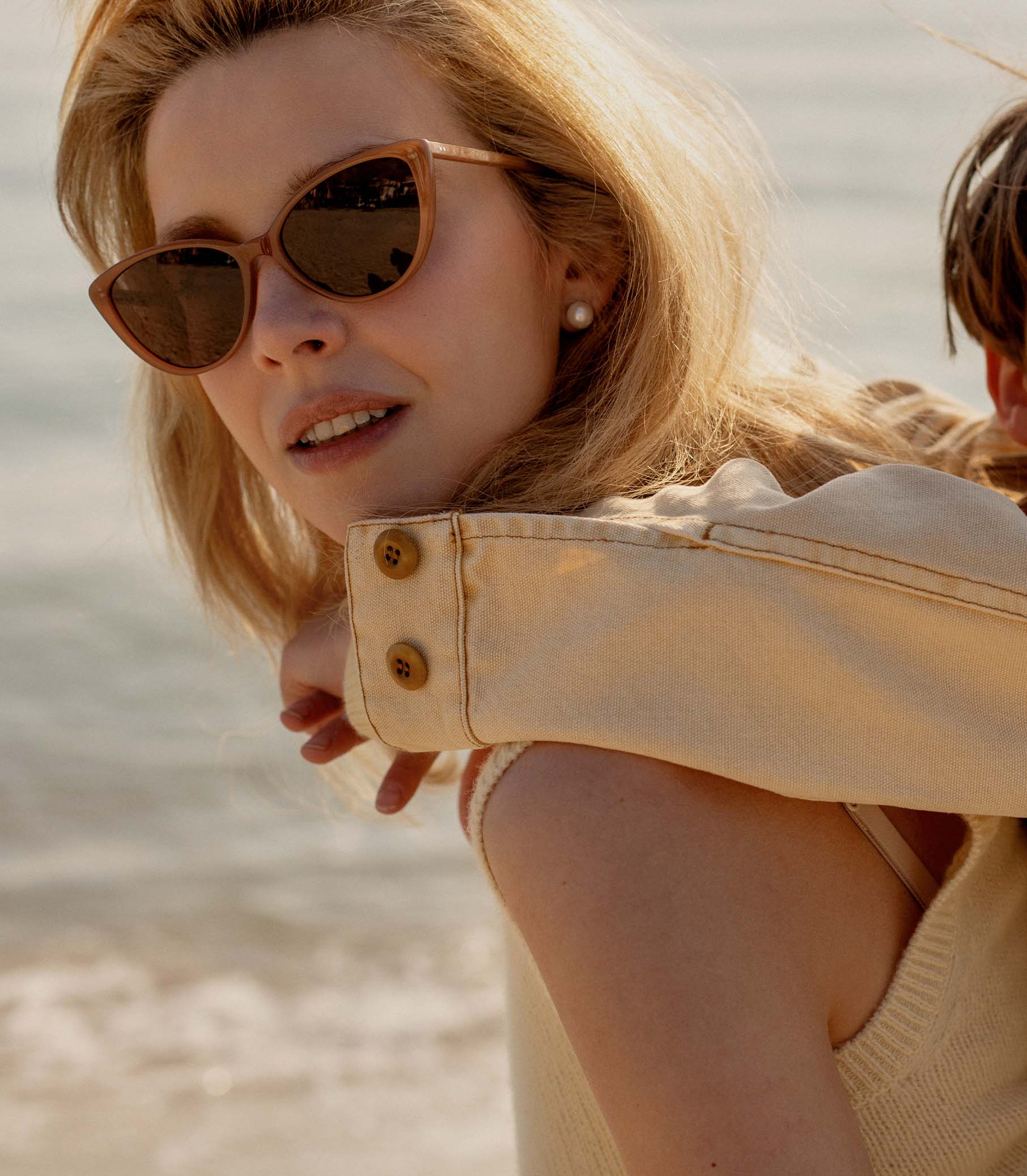DÔEN BY GARRETT LEIGHT DOYENNE SUNGLASSES -- MINK view 2
