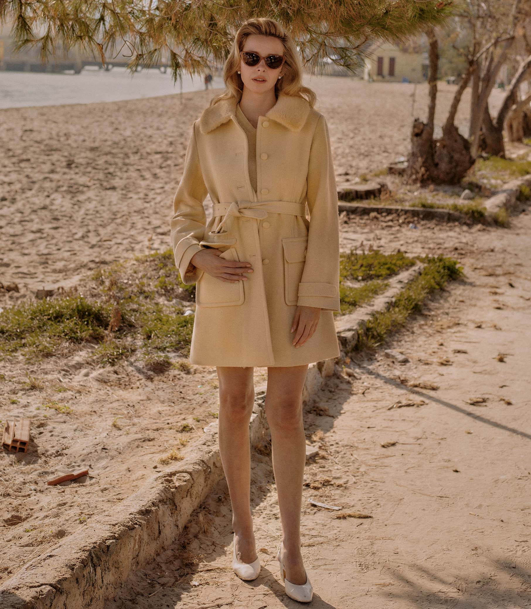 DÔEN BY GARRETT LEIGHT DOYENNE SUNGLASSES -- MINK view 3
