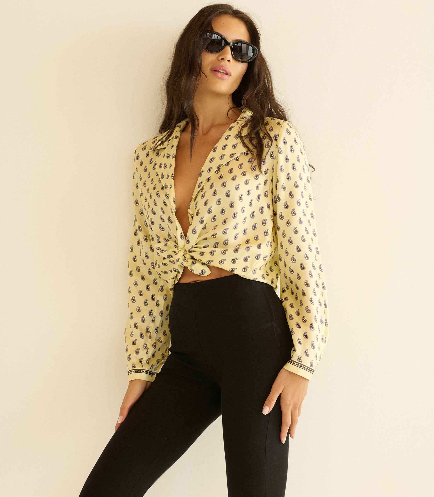 ELENE TOP -- SUNLIGHT TAORMINA PAISLEY view 5
