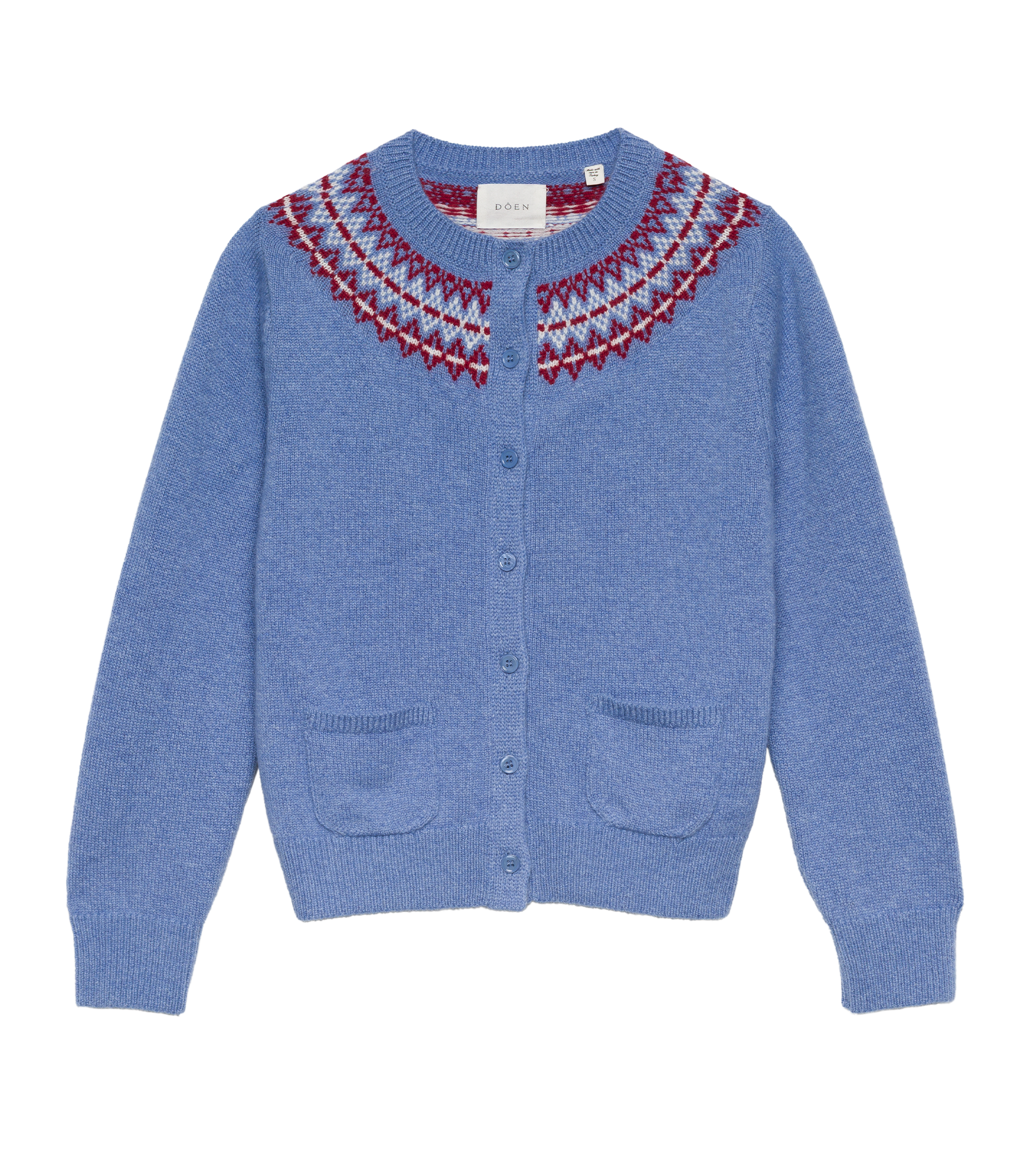 ELLIOT CASHMERE CARDIGAN -- VASHON JACQUARD view 7
