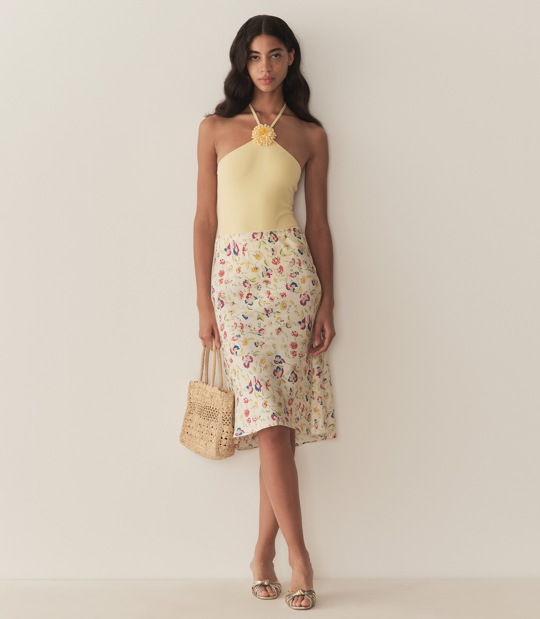 ELOWETTE SKIRT -- WINDSWEPT BLOOMS view 3
