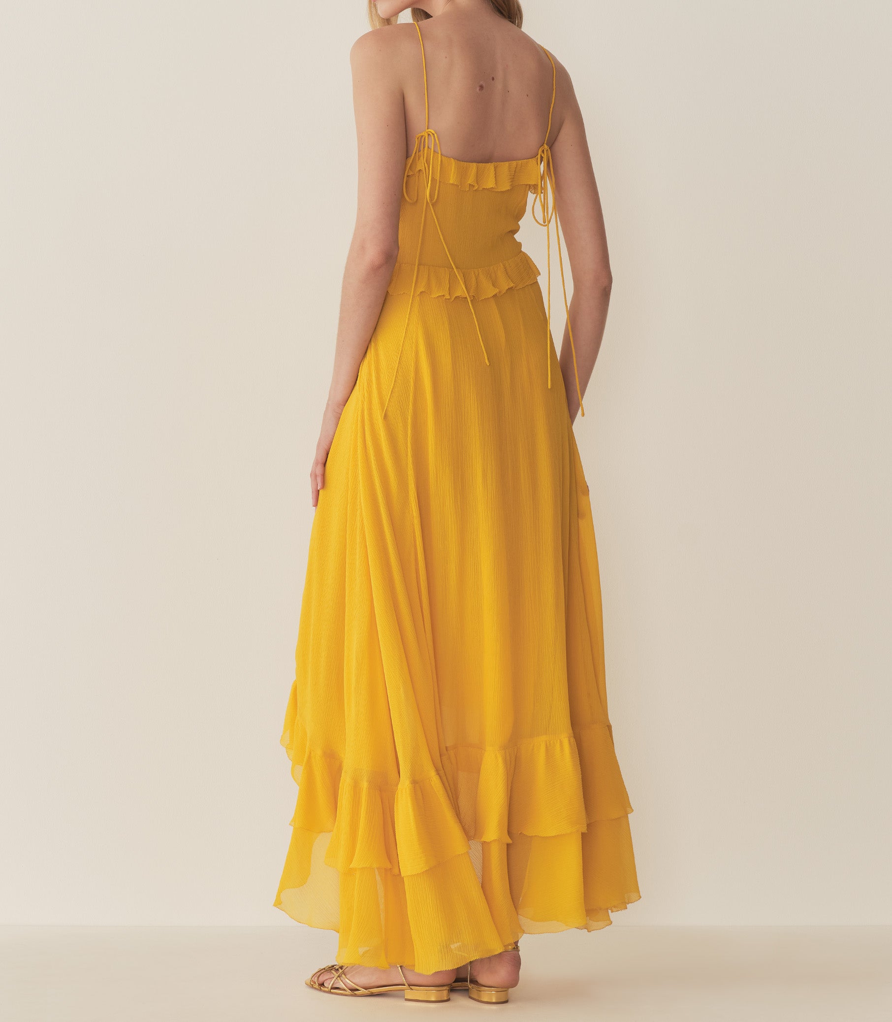 EVELINA DRESS -- GOLDEN ACACIA view 8
