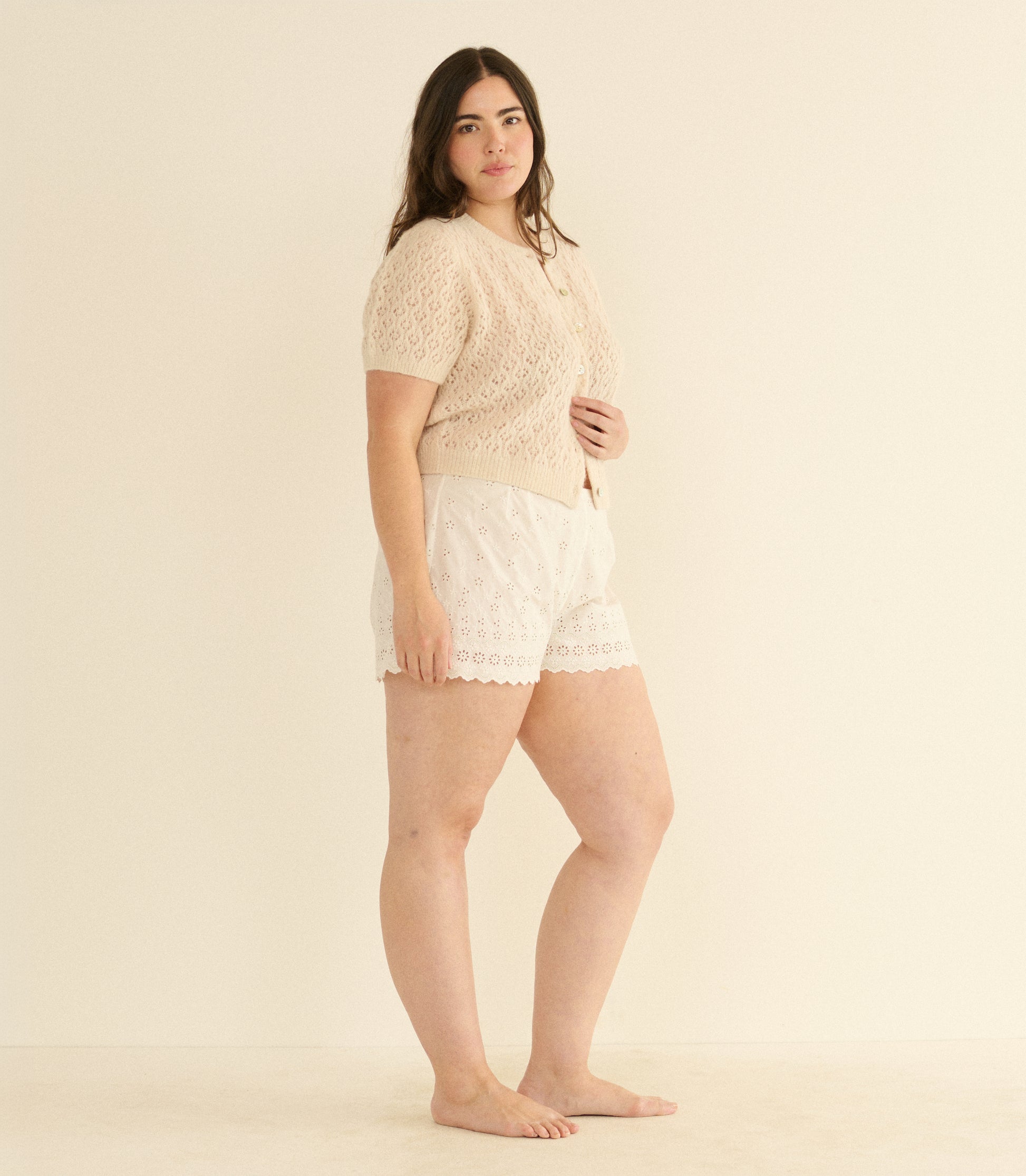 EVELYN CARDIGAN -- HEATHER DOGWOOD view 4
