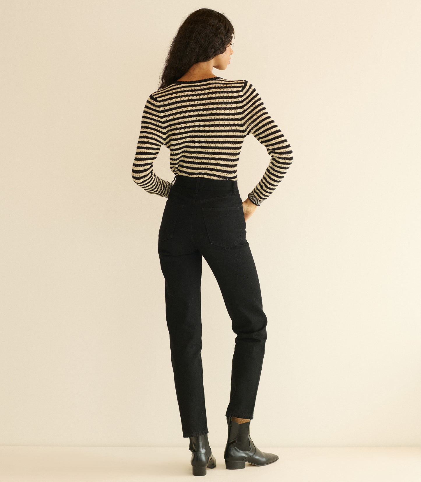 EVERLYN CARDIGAN -- SIDONIE STRIPE