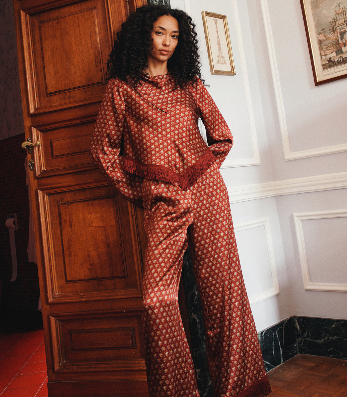 FAUSTELLA TOP -- SAN SEBASTIAN FOULARD view 2
