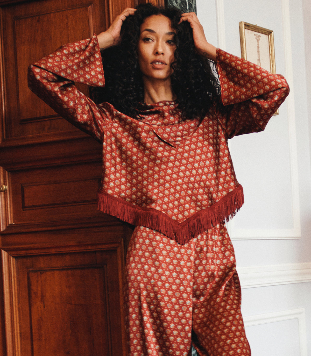 FAUSTELLA TOP -- SAN SEBASTIAN FOULARD view 3
