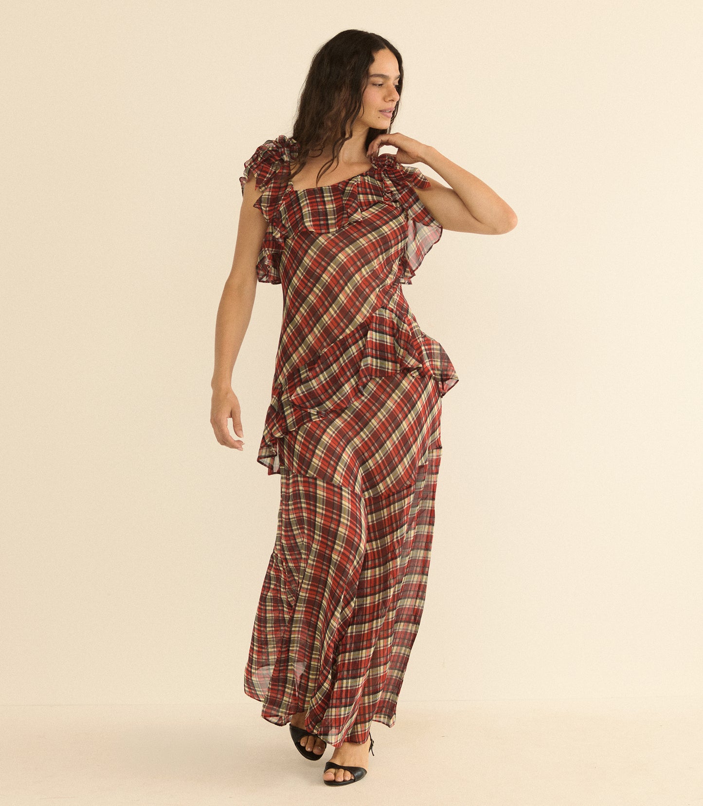 FERNANDA DRESS -- ROSEMERE PLAID