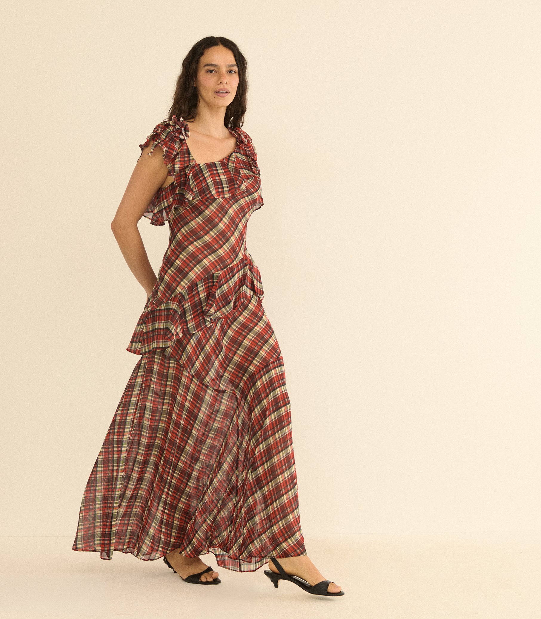 FERNANDA DRESS -- ROSEMERE PLAID view 7
