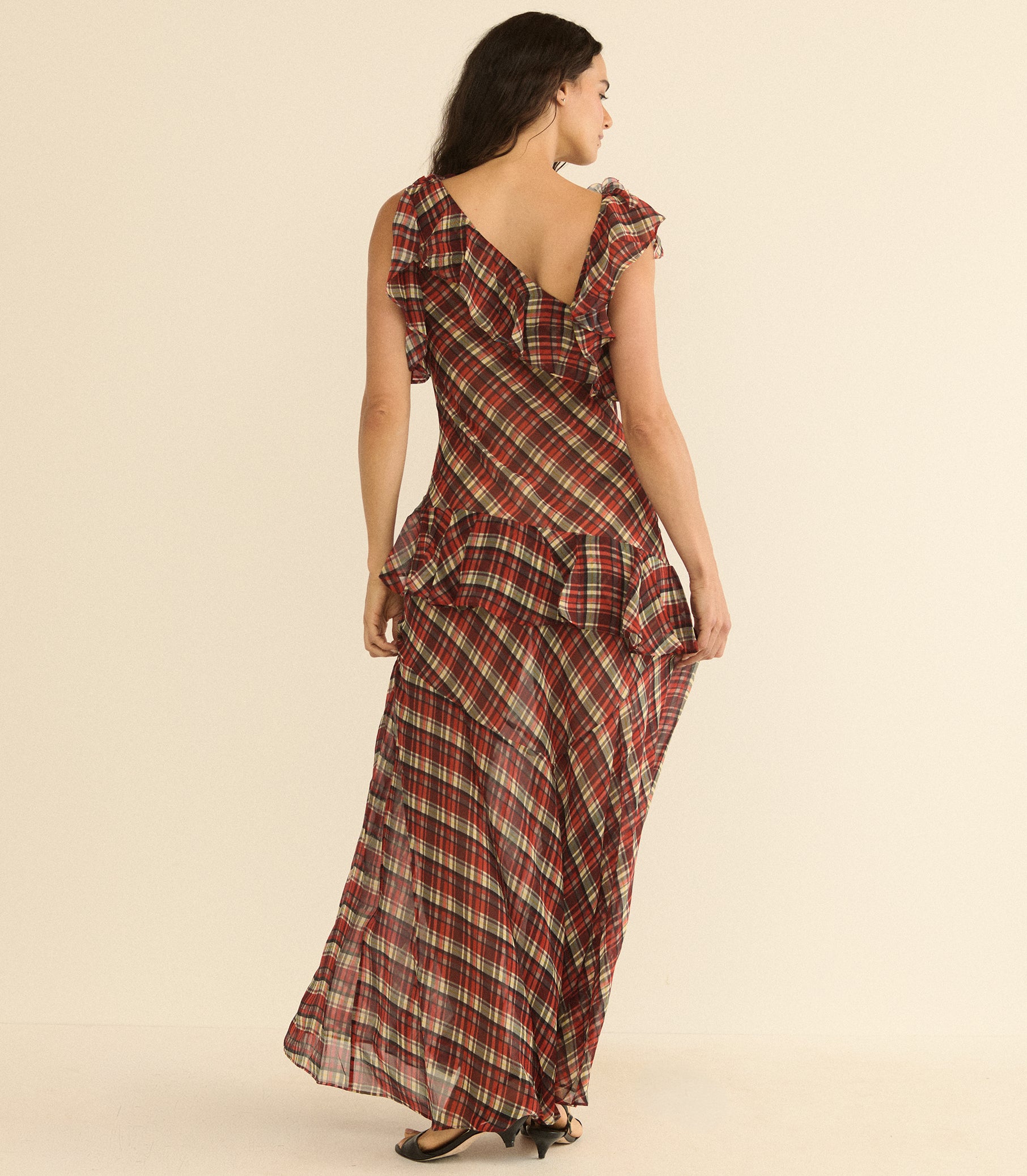 FERNANDA DRESS -- ROSEMERE PLAID view 8
