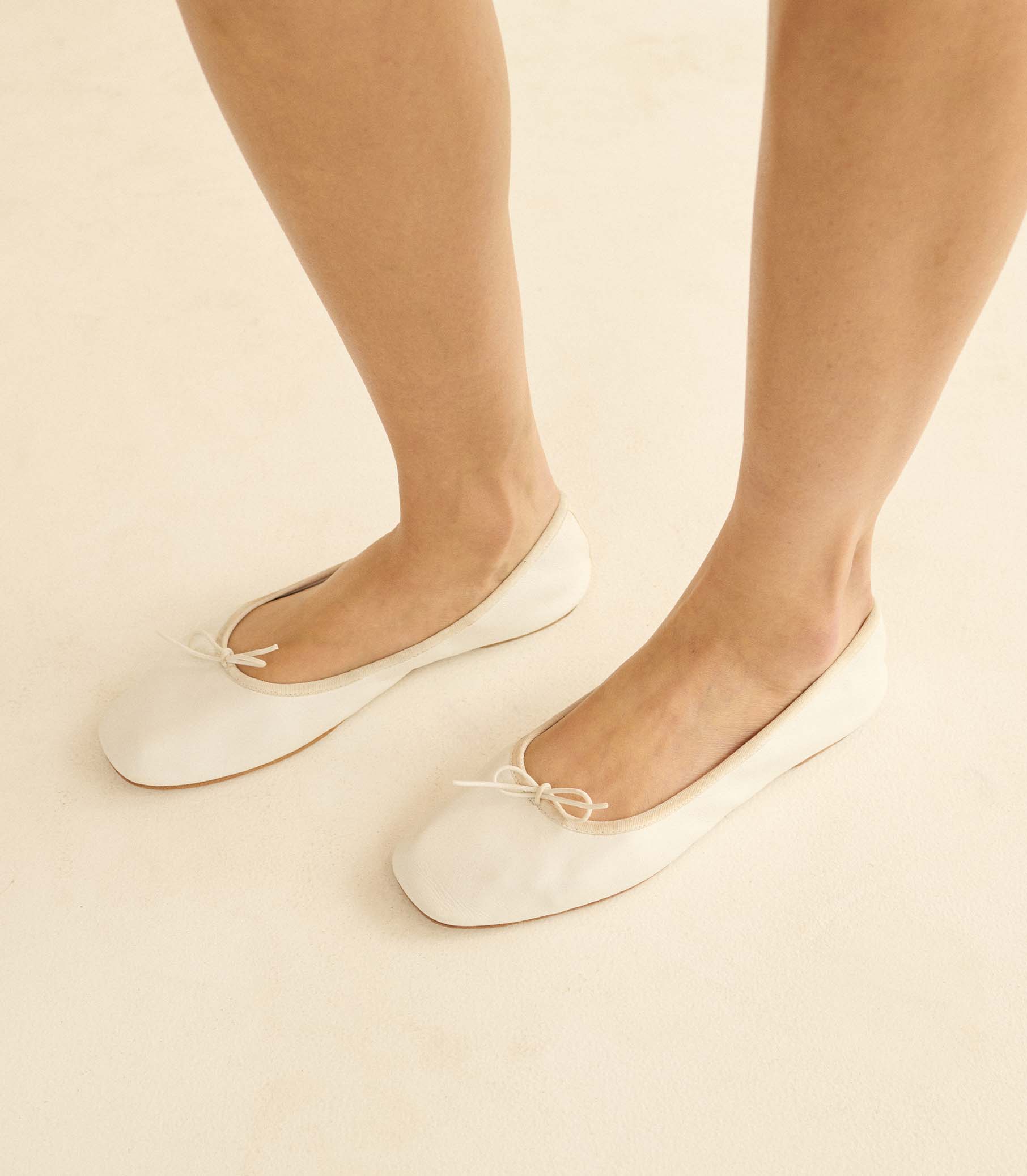 FIFI BALLET FLAT -- WHITE NAPPA view 5
