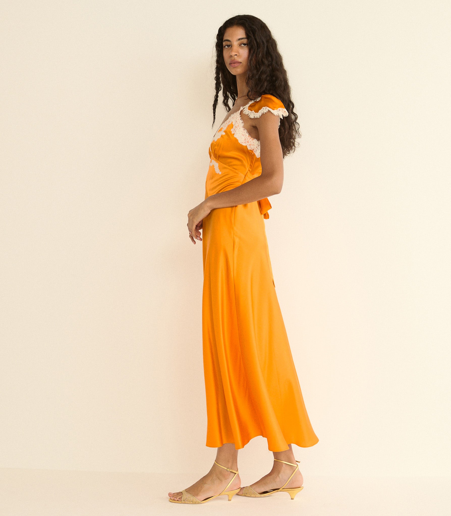 FIONA DRESS -- TANGERINE view 9
