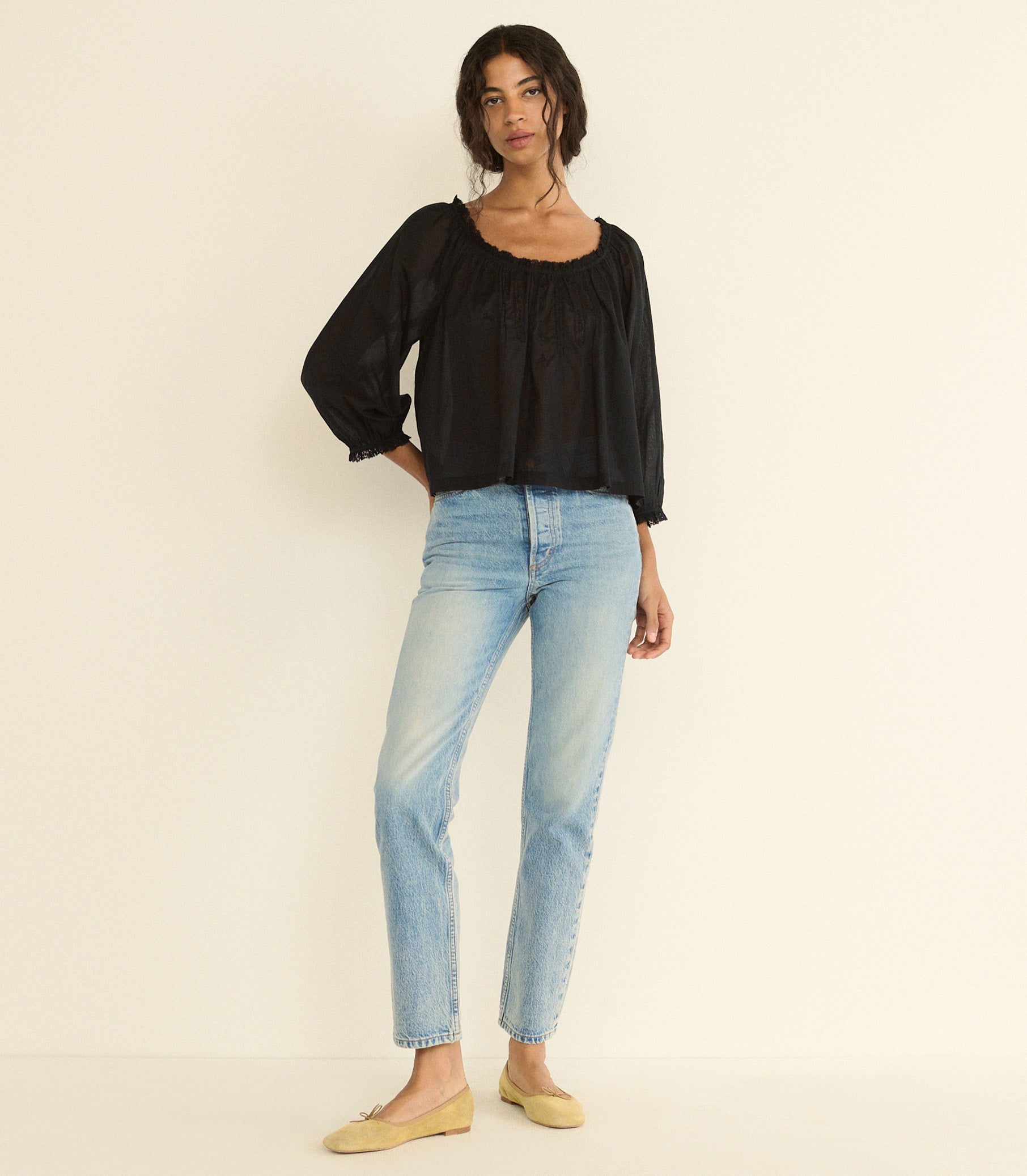 FLORINE TOP -- BLACK view 5
