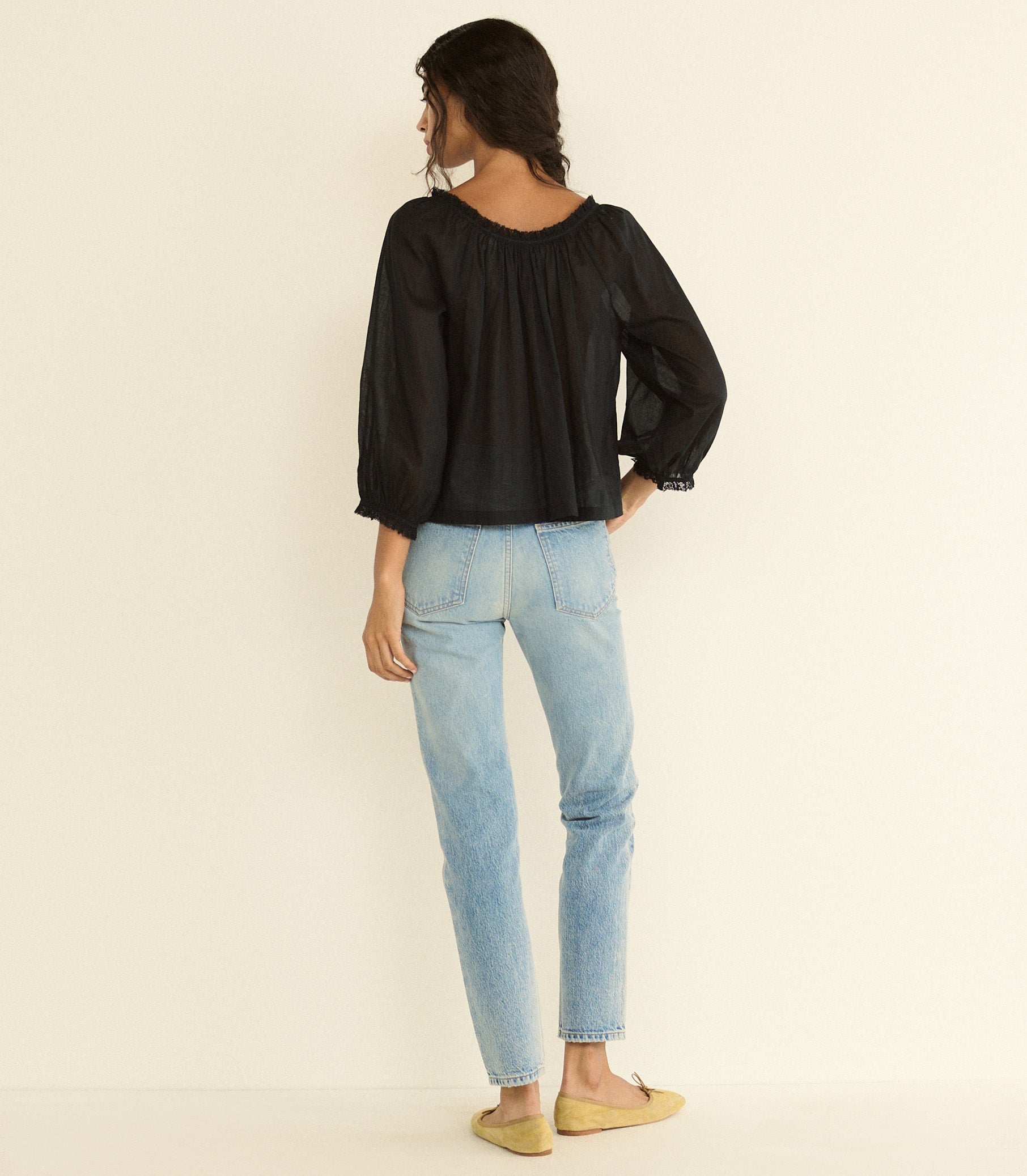 FLORINE TOP -- BLACK view 4
