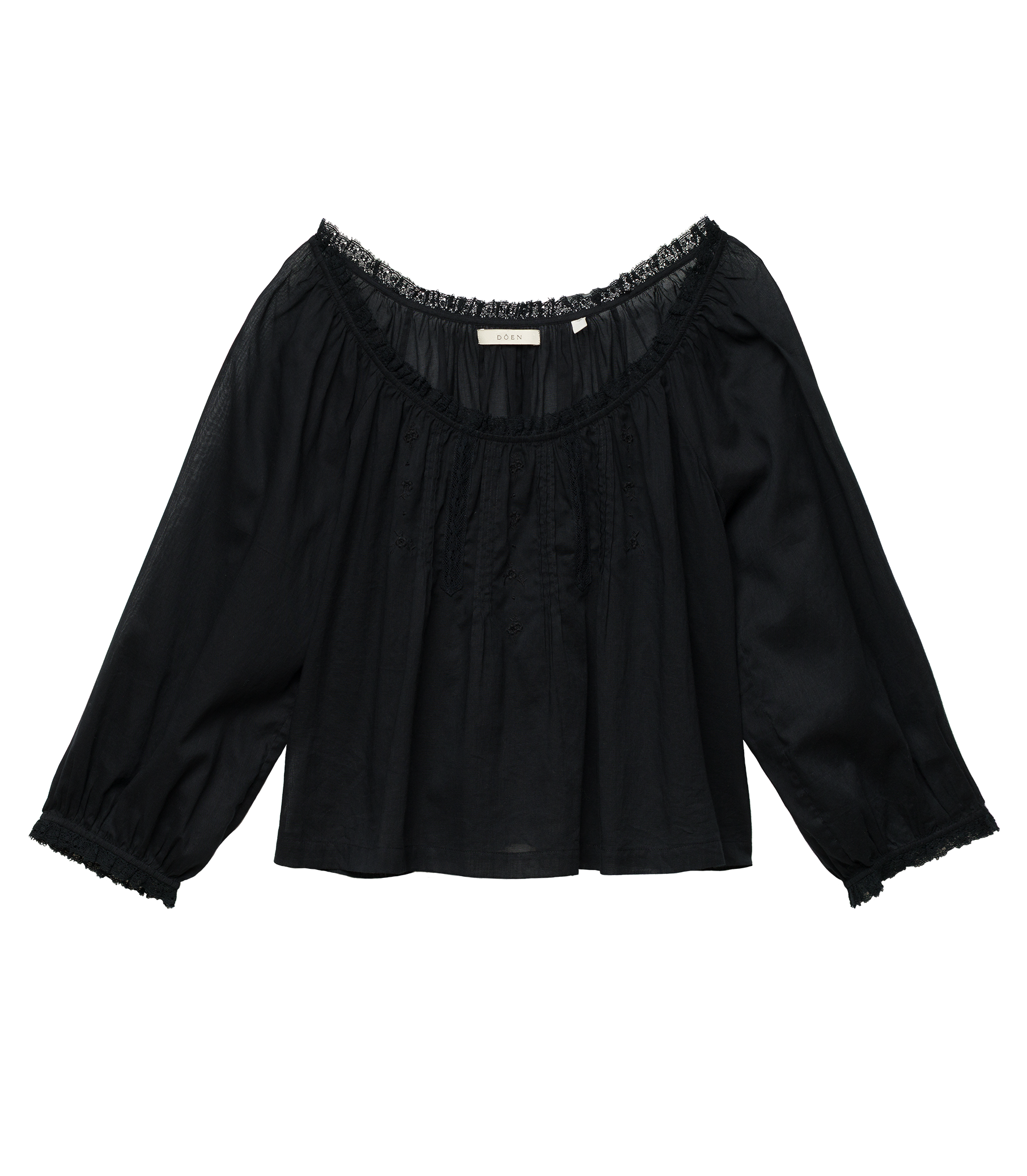 FLORINE TOP -- BLACK view 6
