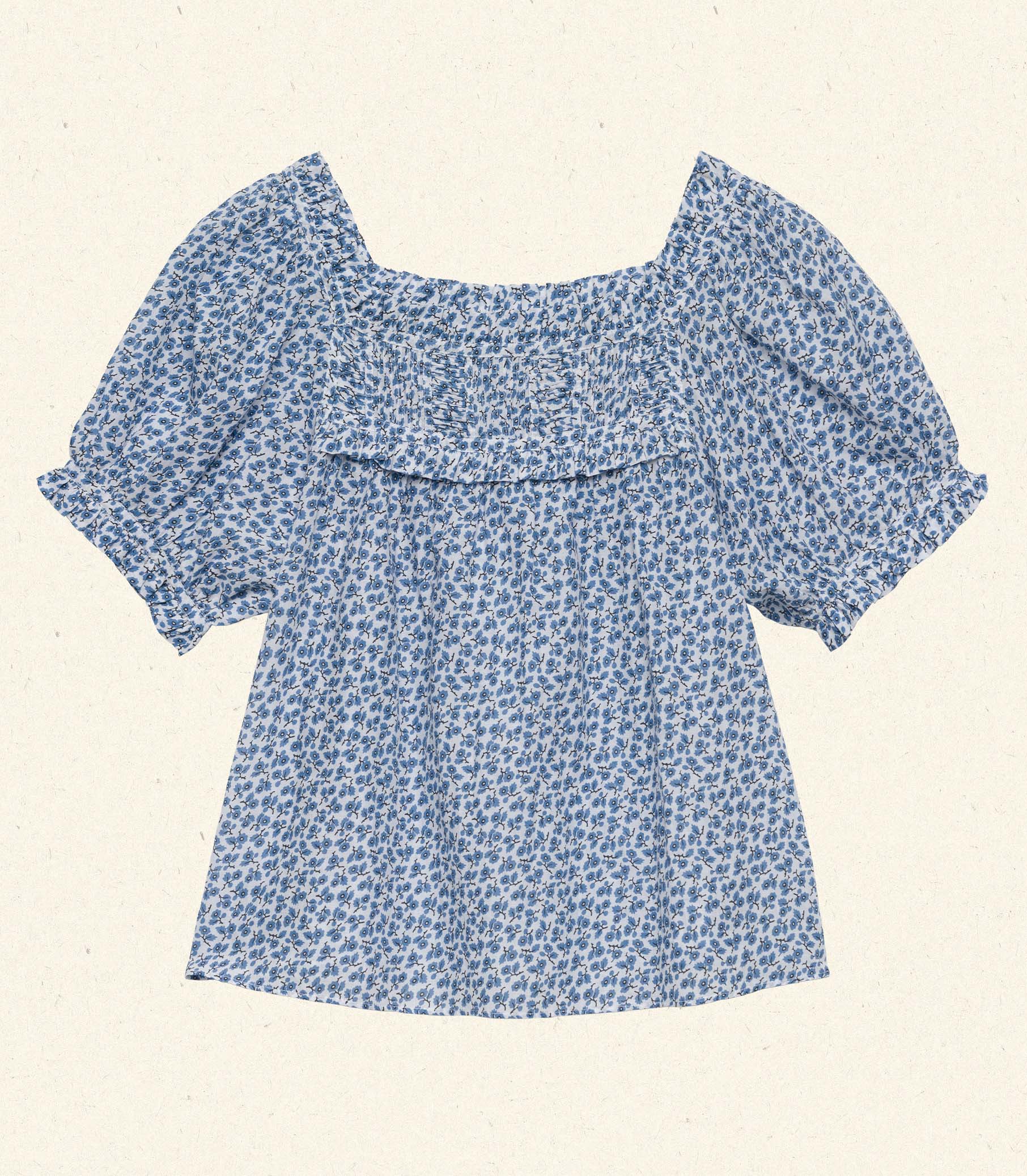 HMD -- FRANCES TOP -- CORNFLOWER HILLSIDE BLOOM view 6
