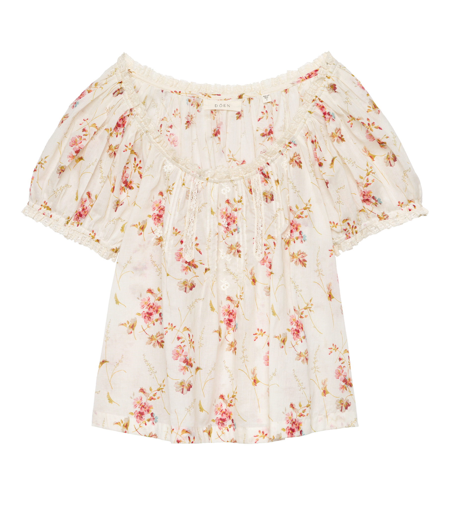 FREDERICA TOP -- BLANC PRAIRIE ROSE view 9
