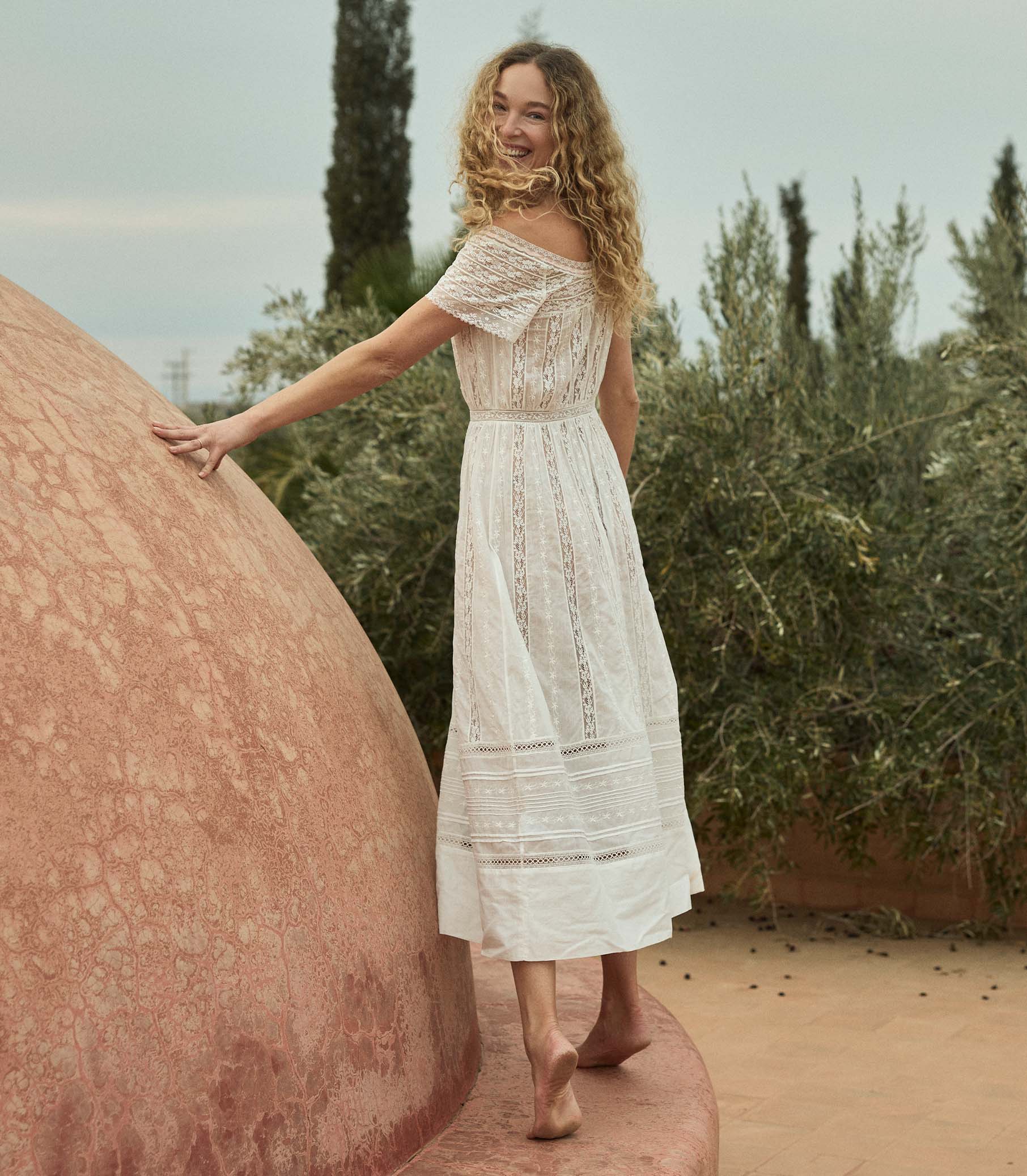 GEORGIANA DRESS -- SALT view 5
