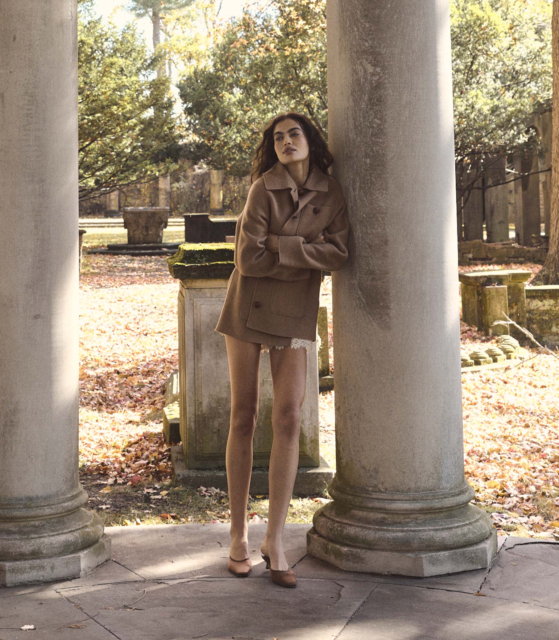 GERMAIN COAT -- LIGHT KHAKI view 7
