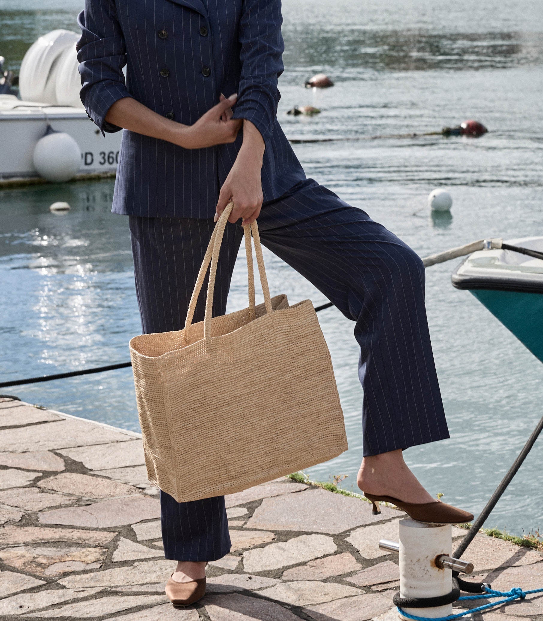 HMD -- GRANDE MATHILDE BAG -- NATURAL RAFFIA view 1
