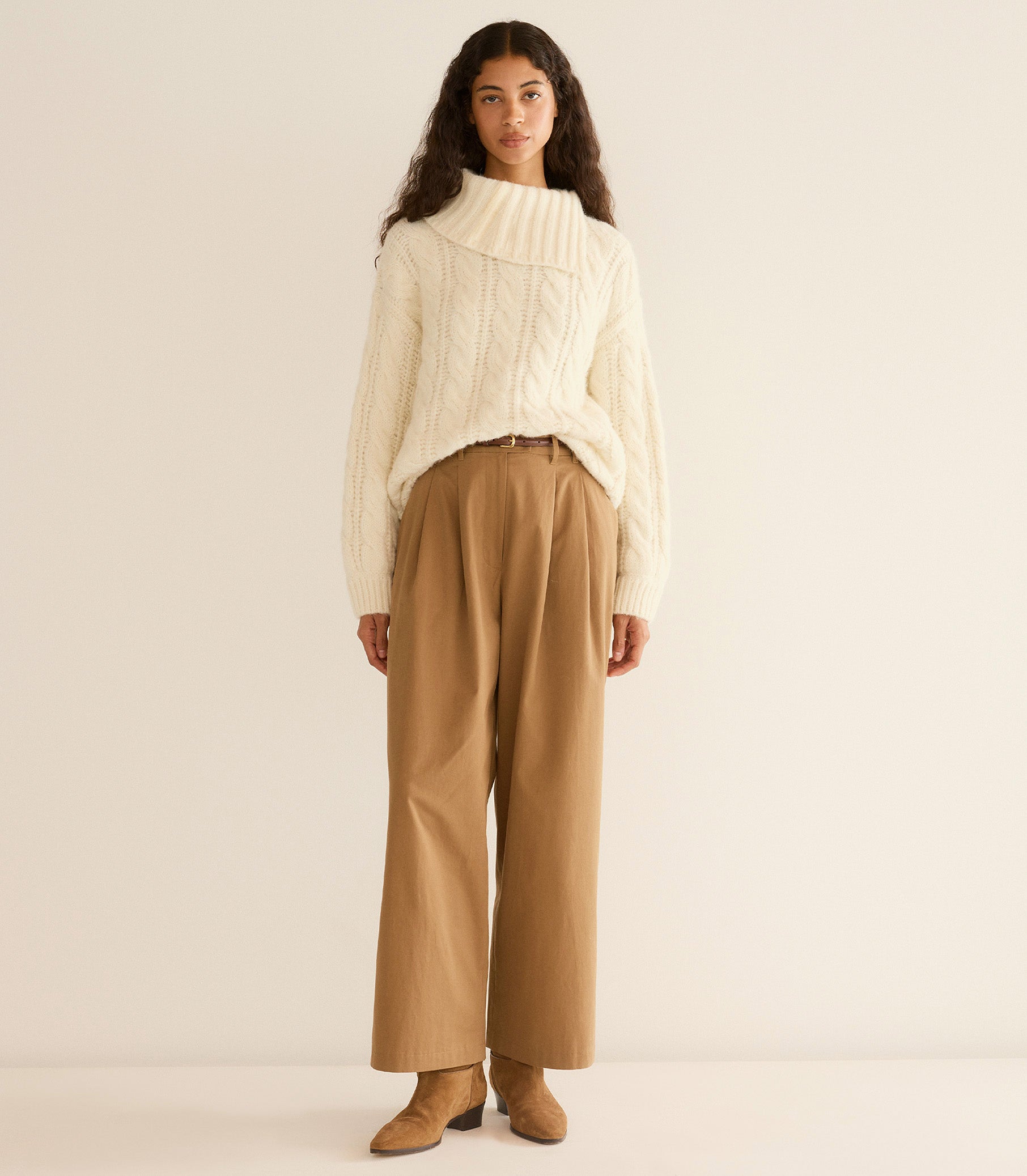 HALIA SWEATER -- IVORY view 2

