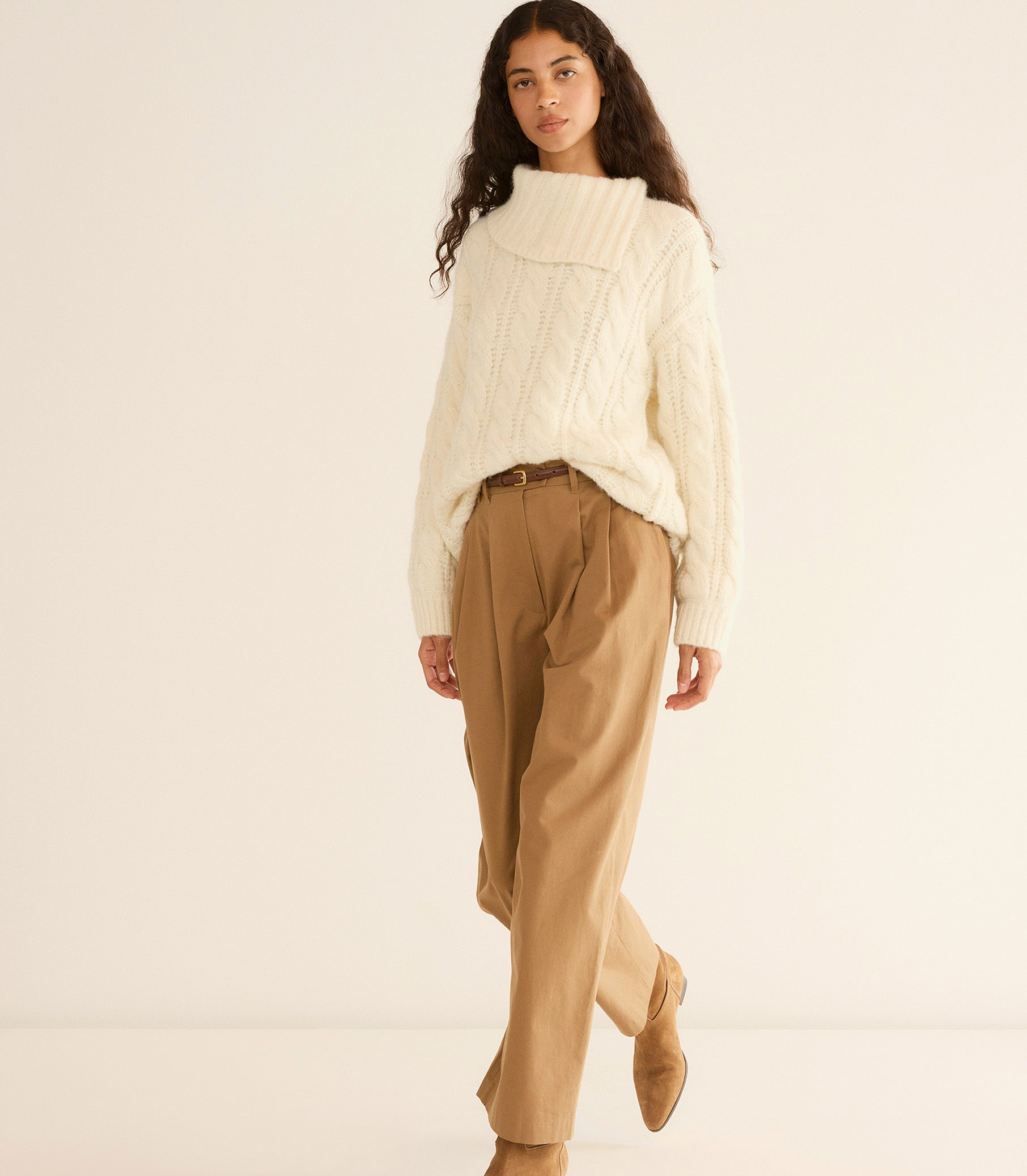 HALIA SWEATER -- IVORY view 4
