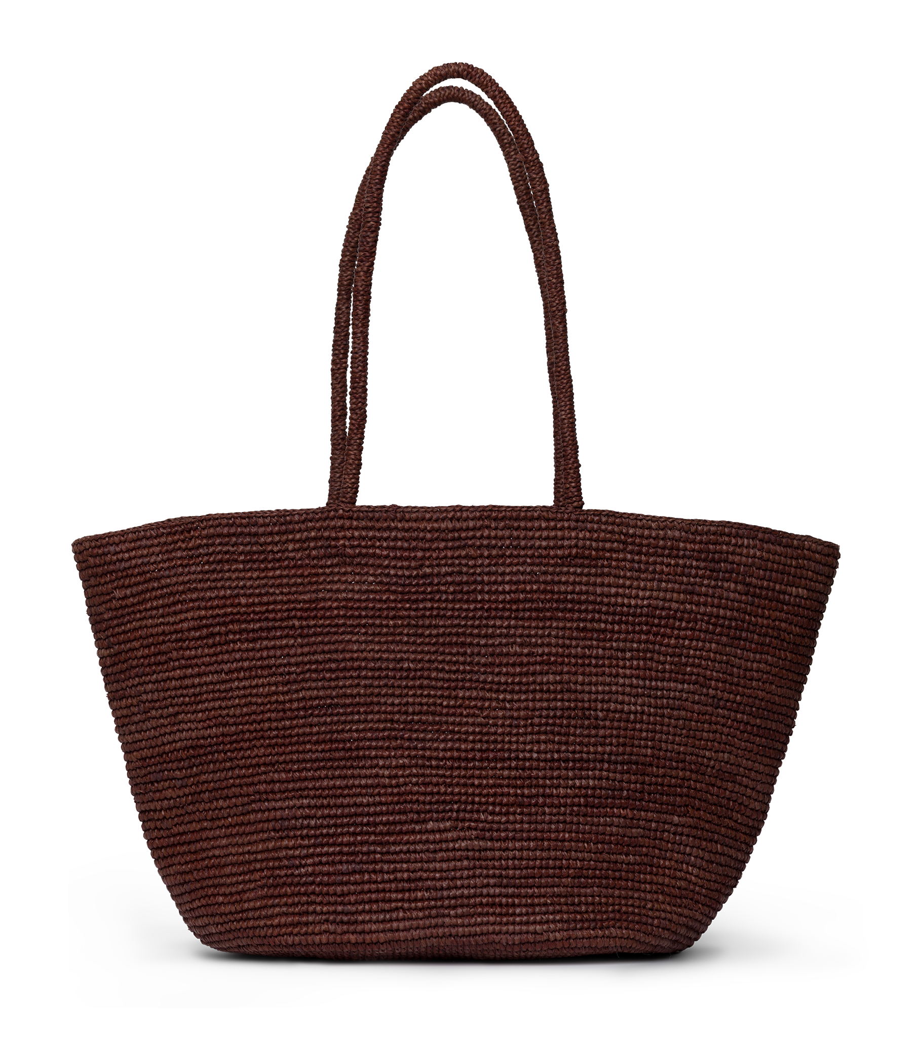 HARBOUR TOTE -- MARRON RAFFIA view 6
