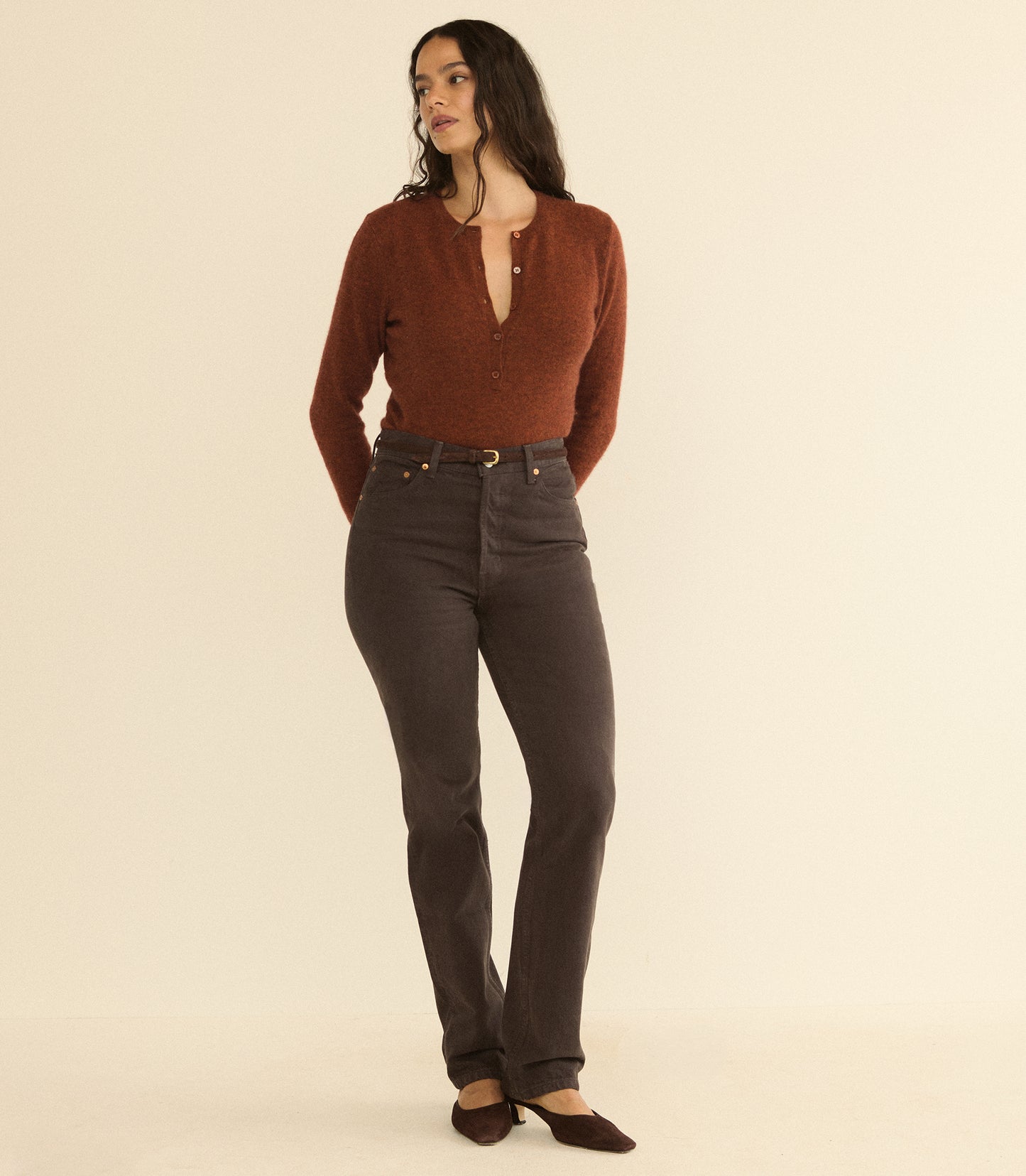 HEATH CASHMERE HENLEY -- EMBER