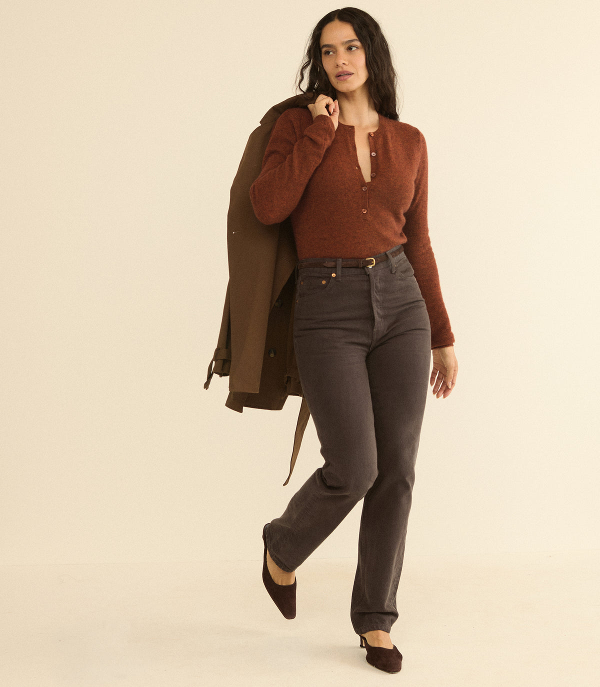 ONDINE JEAN -- EQUESTRIAN BROWN WASH view 4

