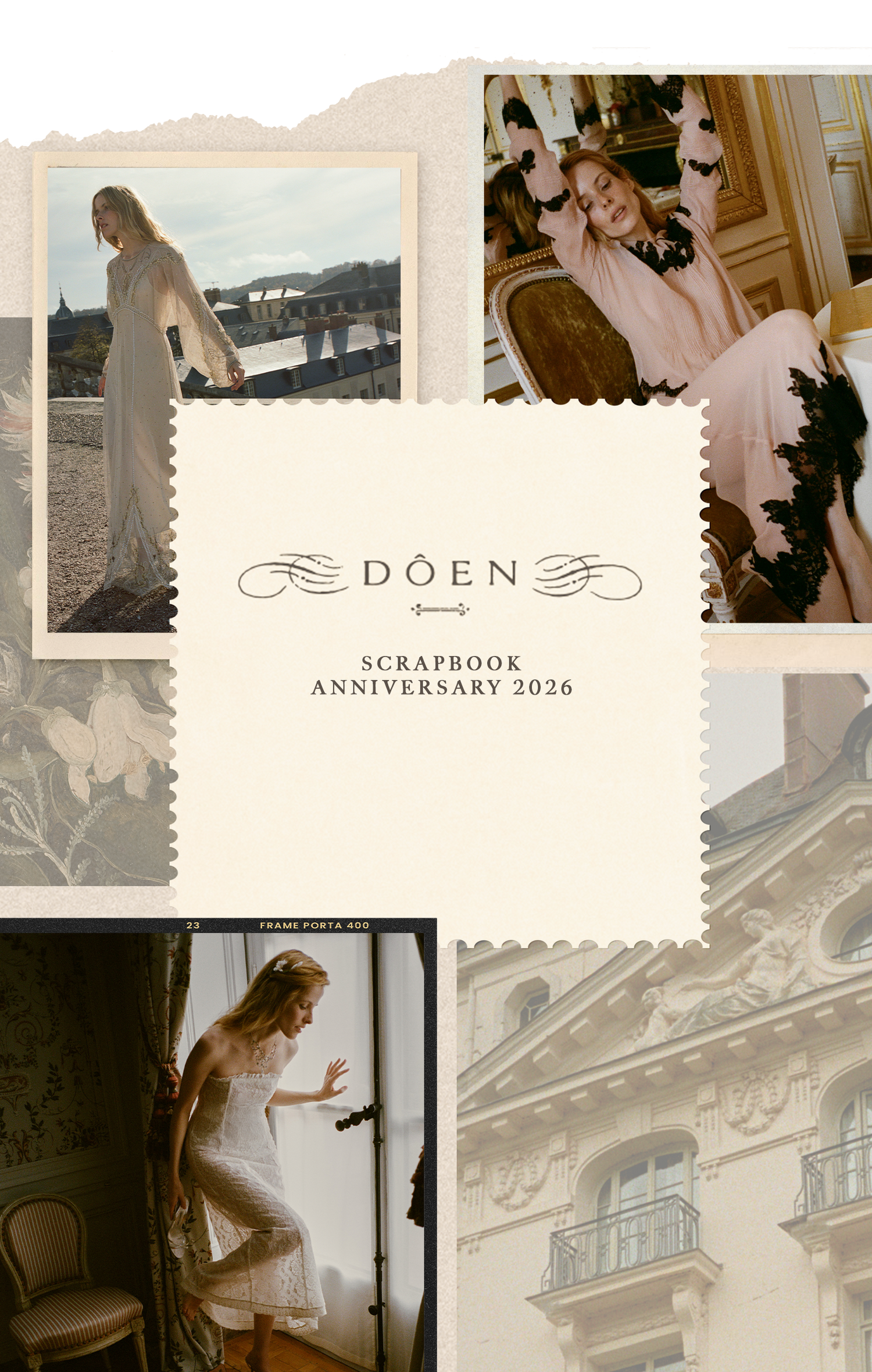 DÔEN Scrapbook Anniversary 2026 collage