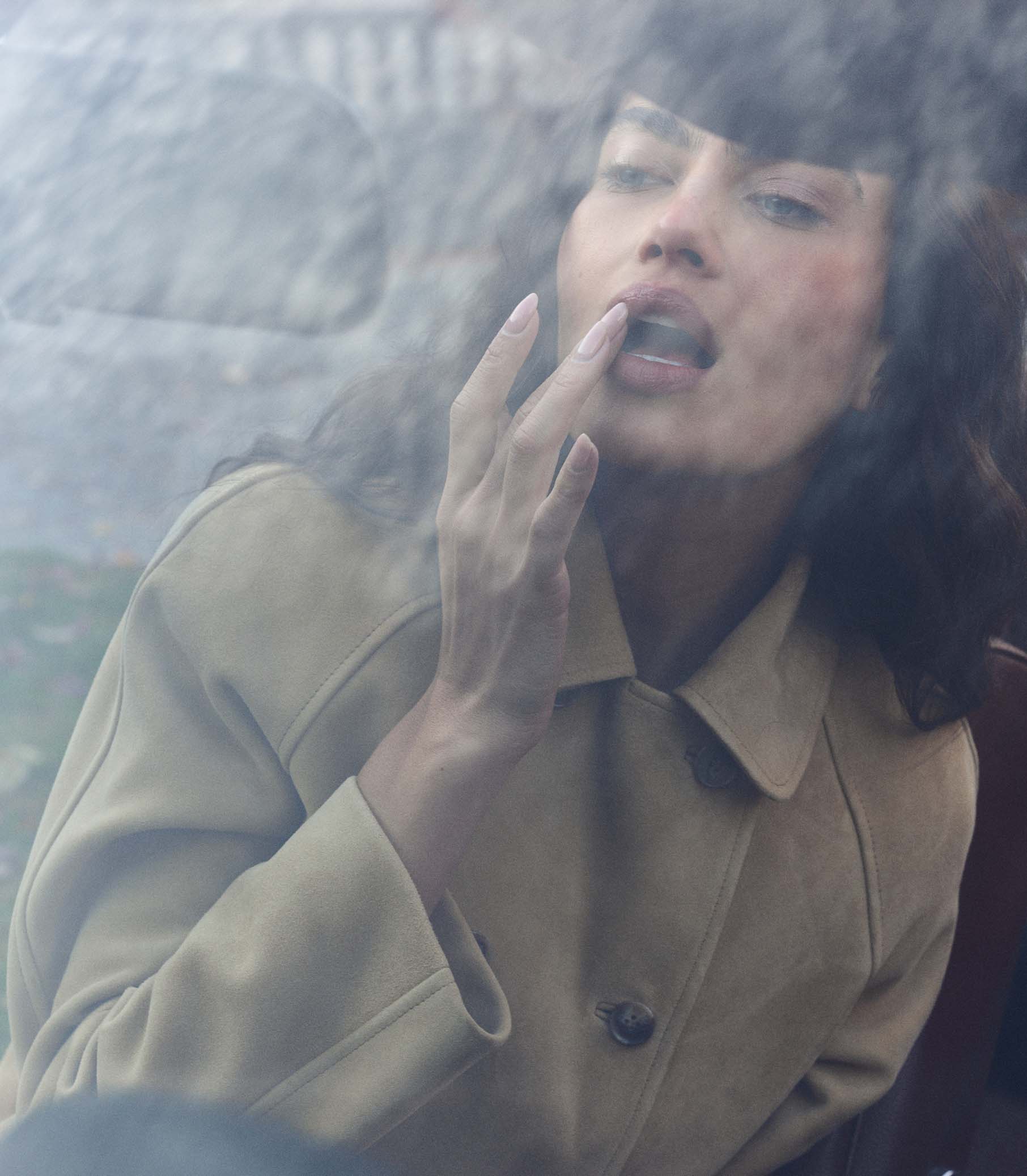 HUTTON SUEDE TRENCH -- BLONDE view 3
