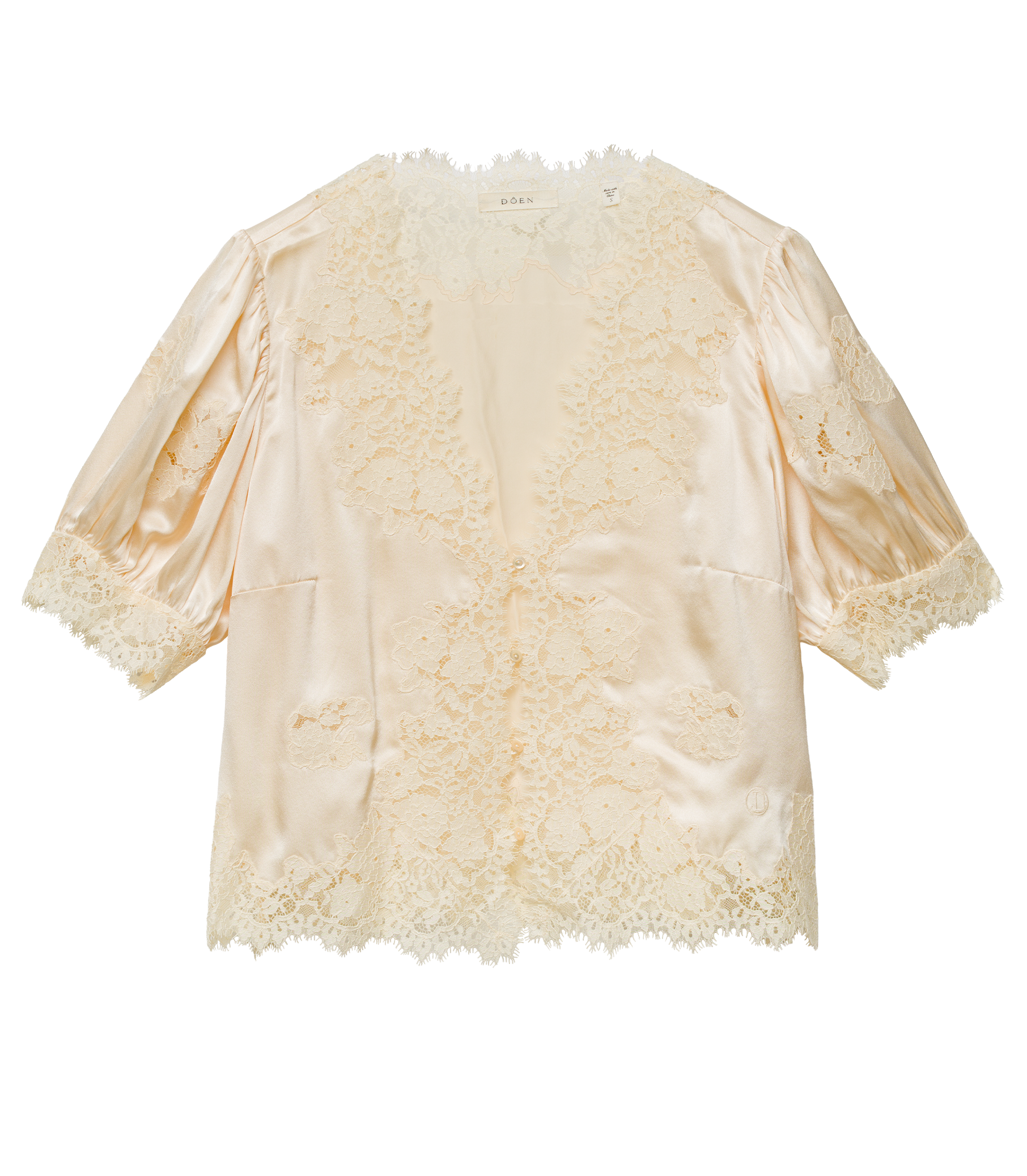 IDELLA SILK SATIN TOP -- CANDLELIGHT view 10
