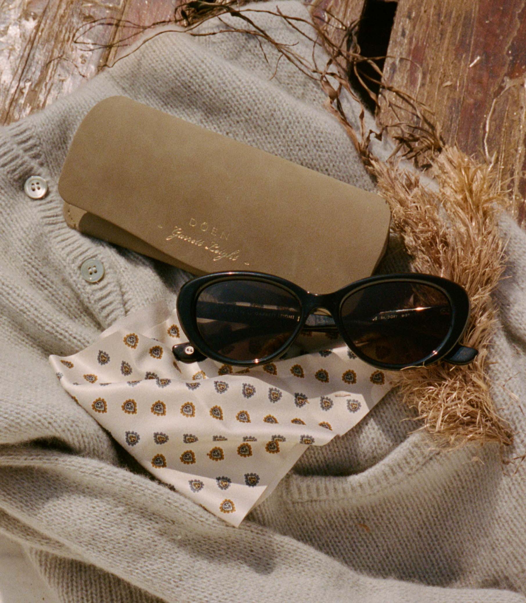DÔEN BY GARRETT LEIGHT INGÉNUE SUNGLASSES -- BLACK view 7
