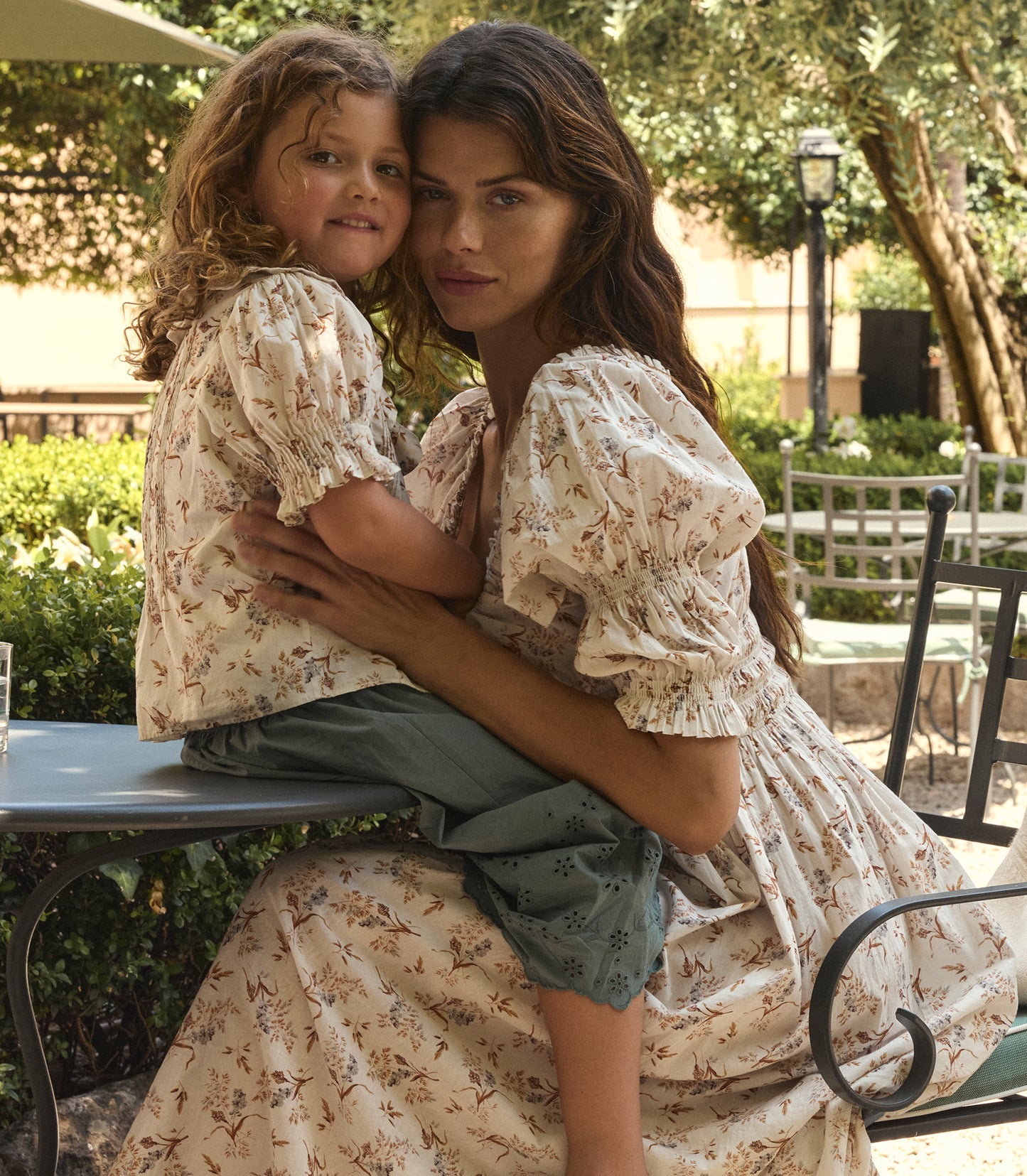 ISCHIA DRESS -- CRÈME WINDSWEPT MEADOW