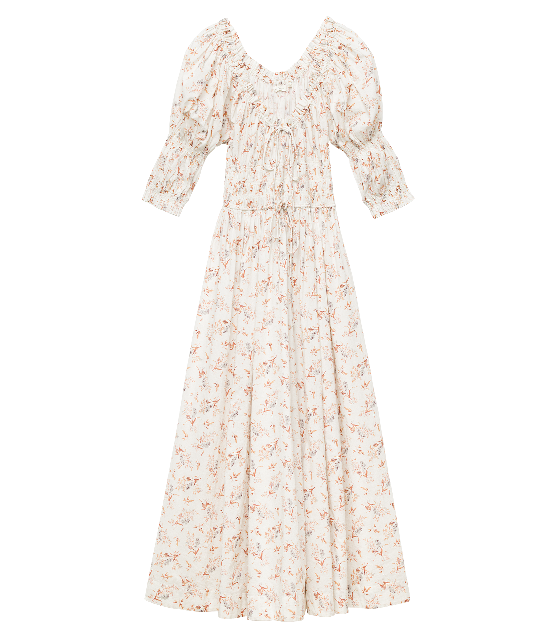 ISCHIA DRESS -- CRÈME WINDSWEPT MEADOW view 9
