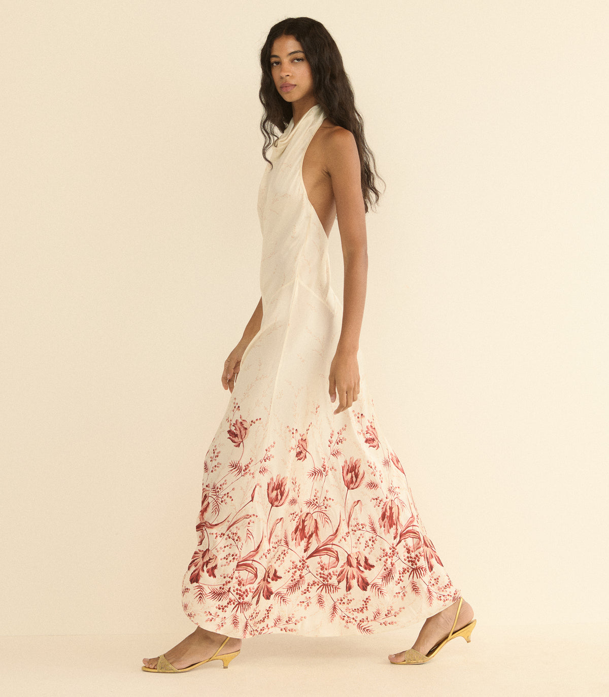 ISMERIE DRESS -- WINDSWEPT TULIPS