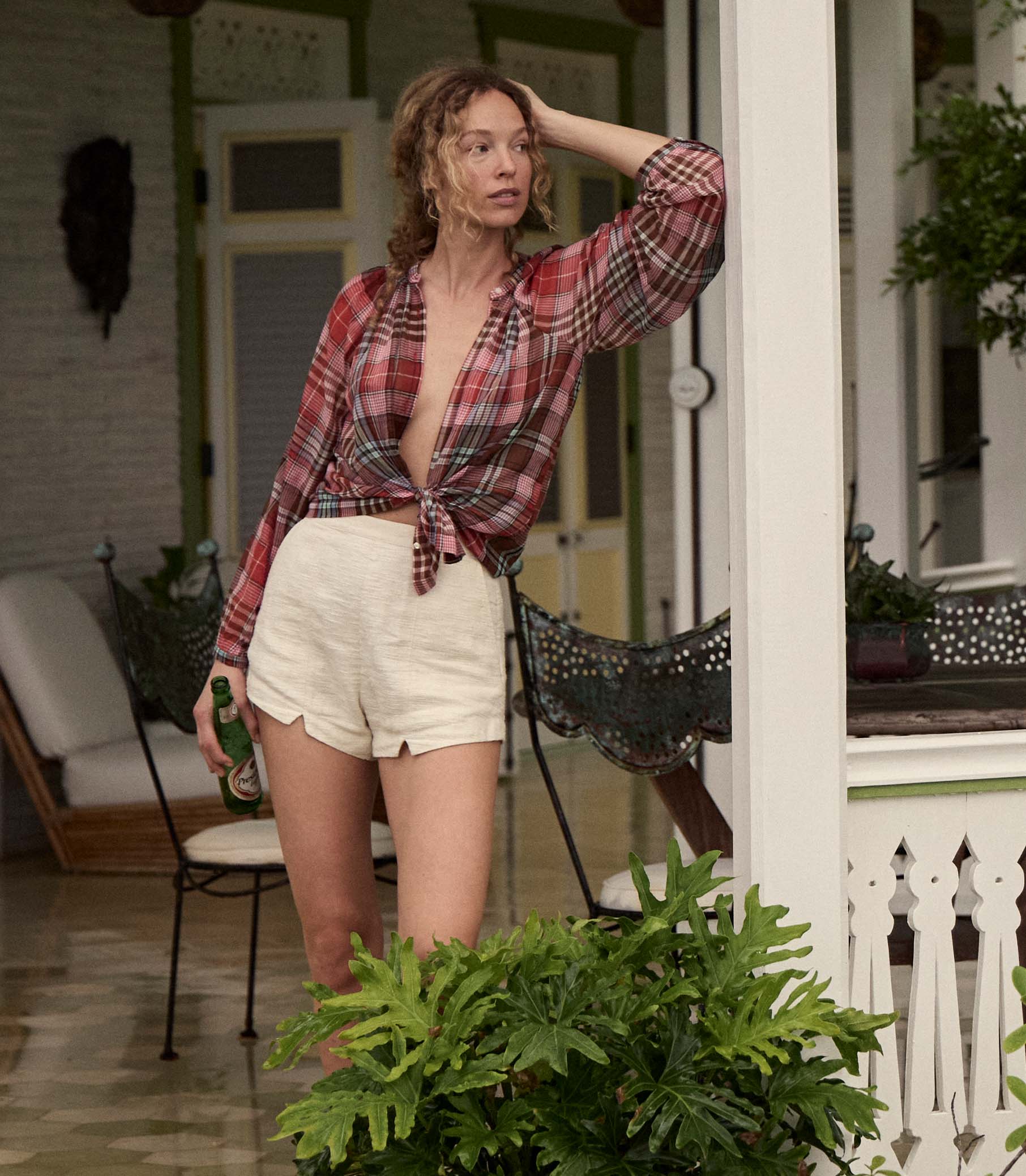 HMD -- JANIS TOP -- FRANCINE PLAID view 2
