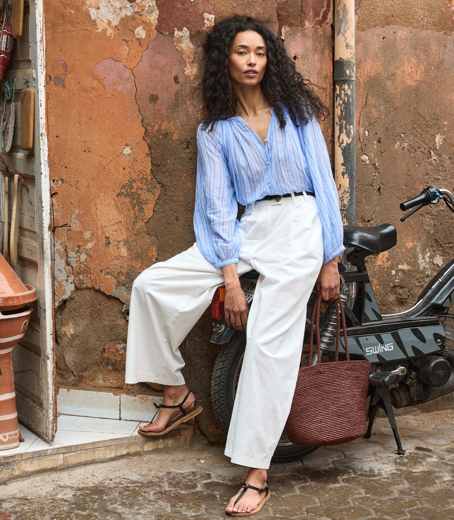 JONIE TOP -- SALERNO STRIPE view 9
