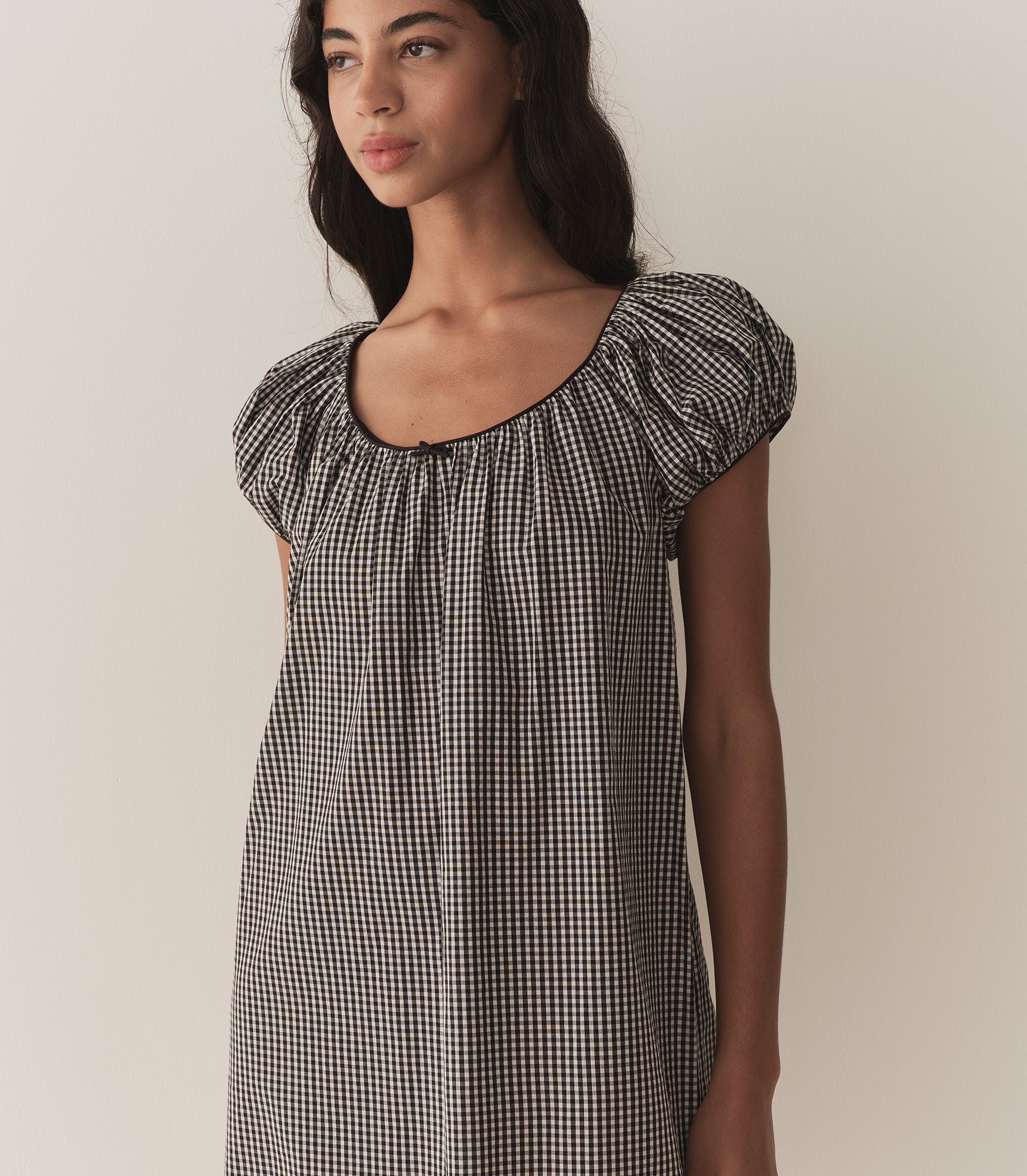 HMD -- JULIA DRESS -- NOIR LA MADDALENA GINGHAM view 3
