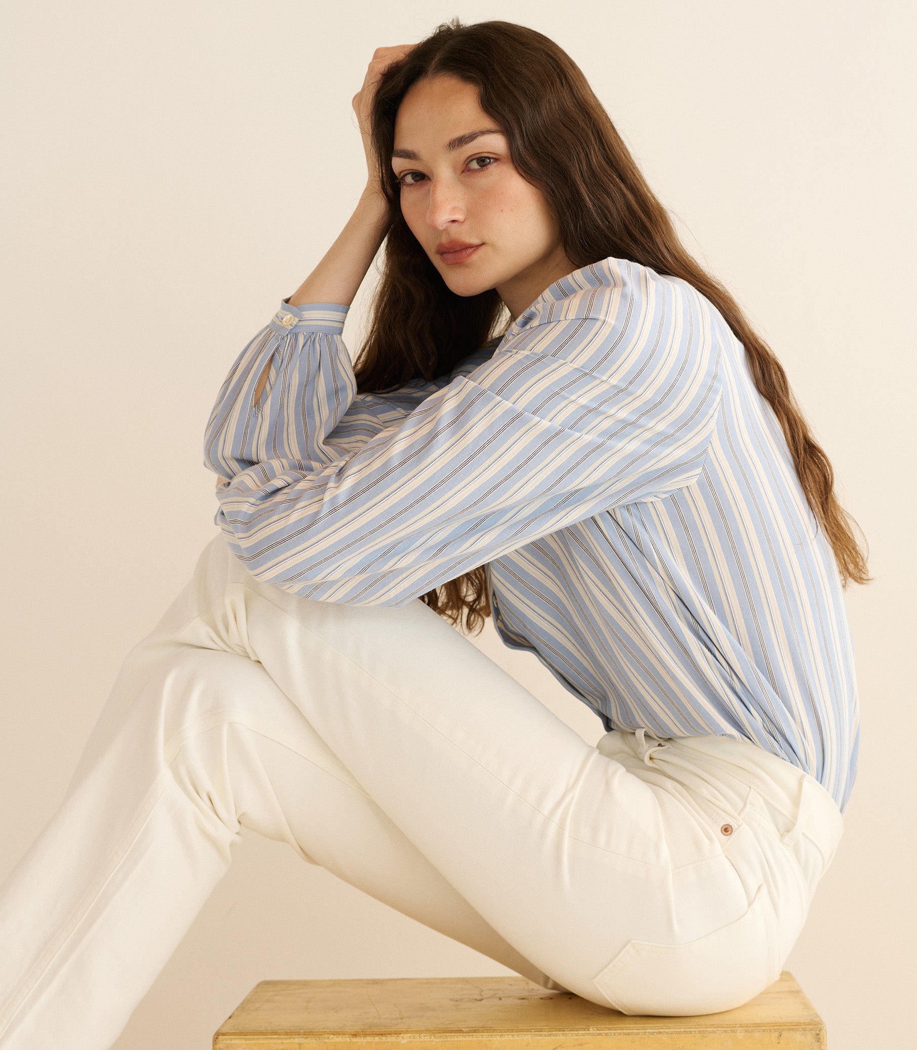 JULIENNE TOP -- LOIRET STRIPE view 3
