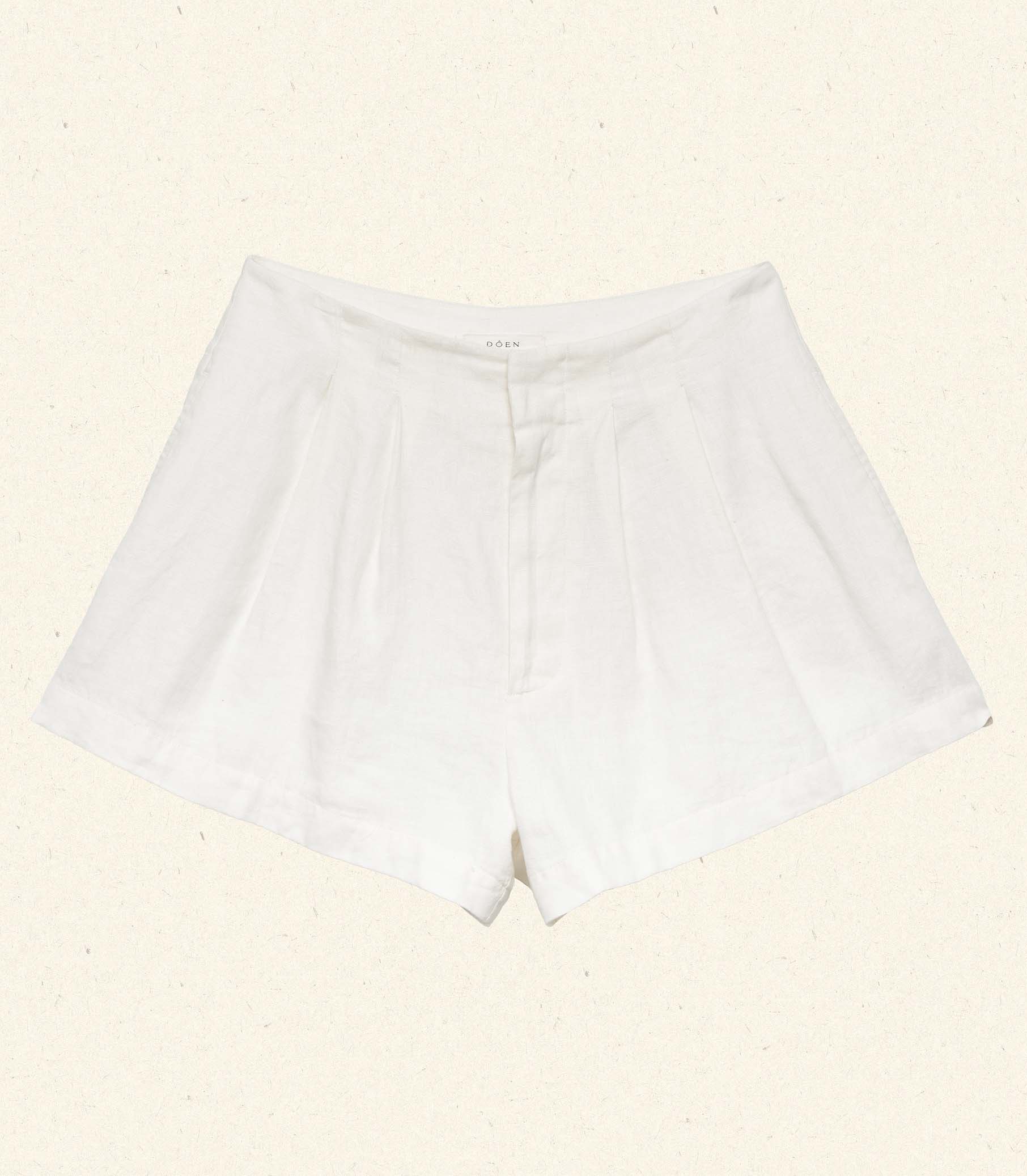 LARUE LINEN SHORT -- SALT view 7
