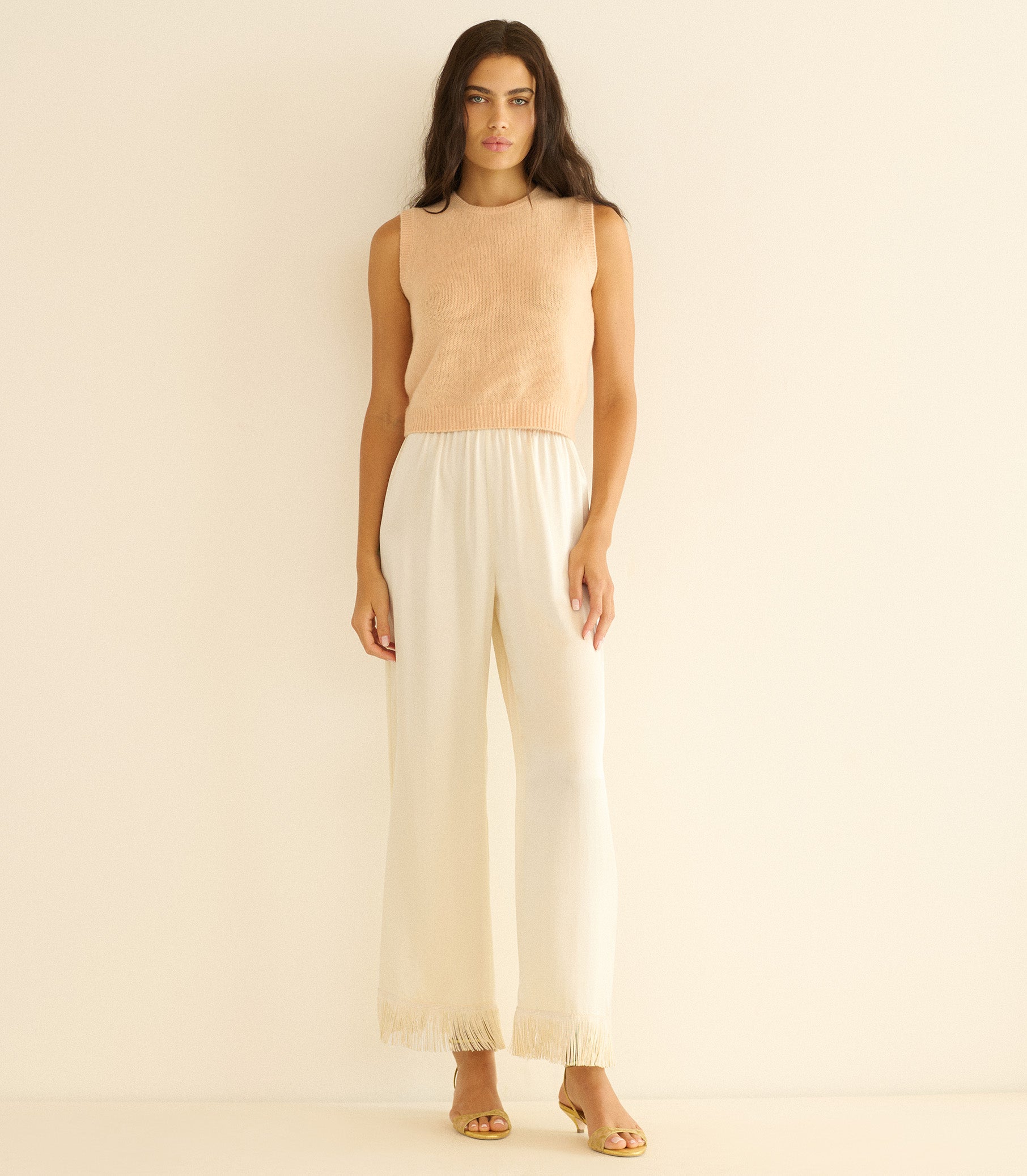 LAVON FRINGE PANT -- CANDLELIGHT view 5
