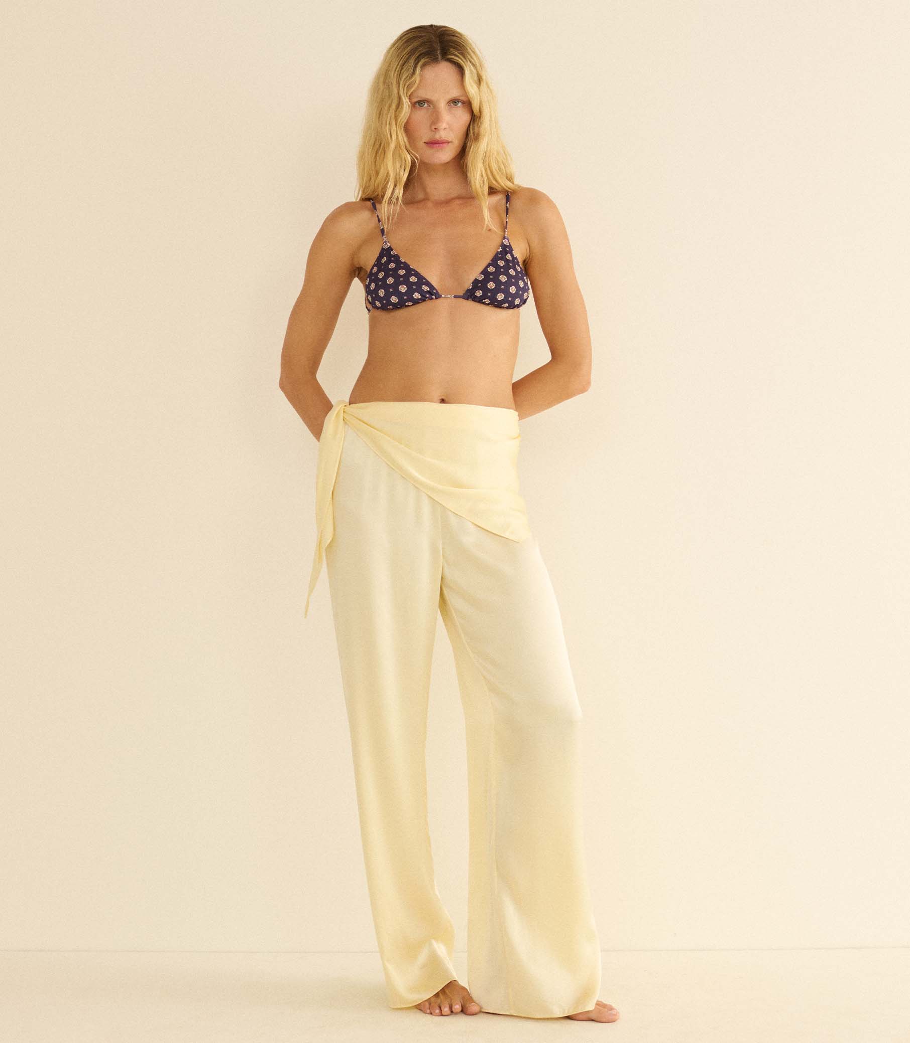 LAVON SCARF PANT -- VANILLA view 5
