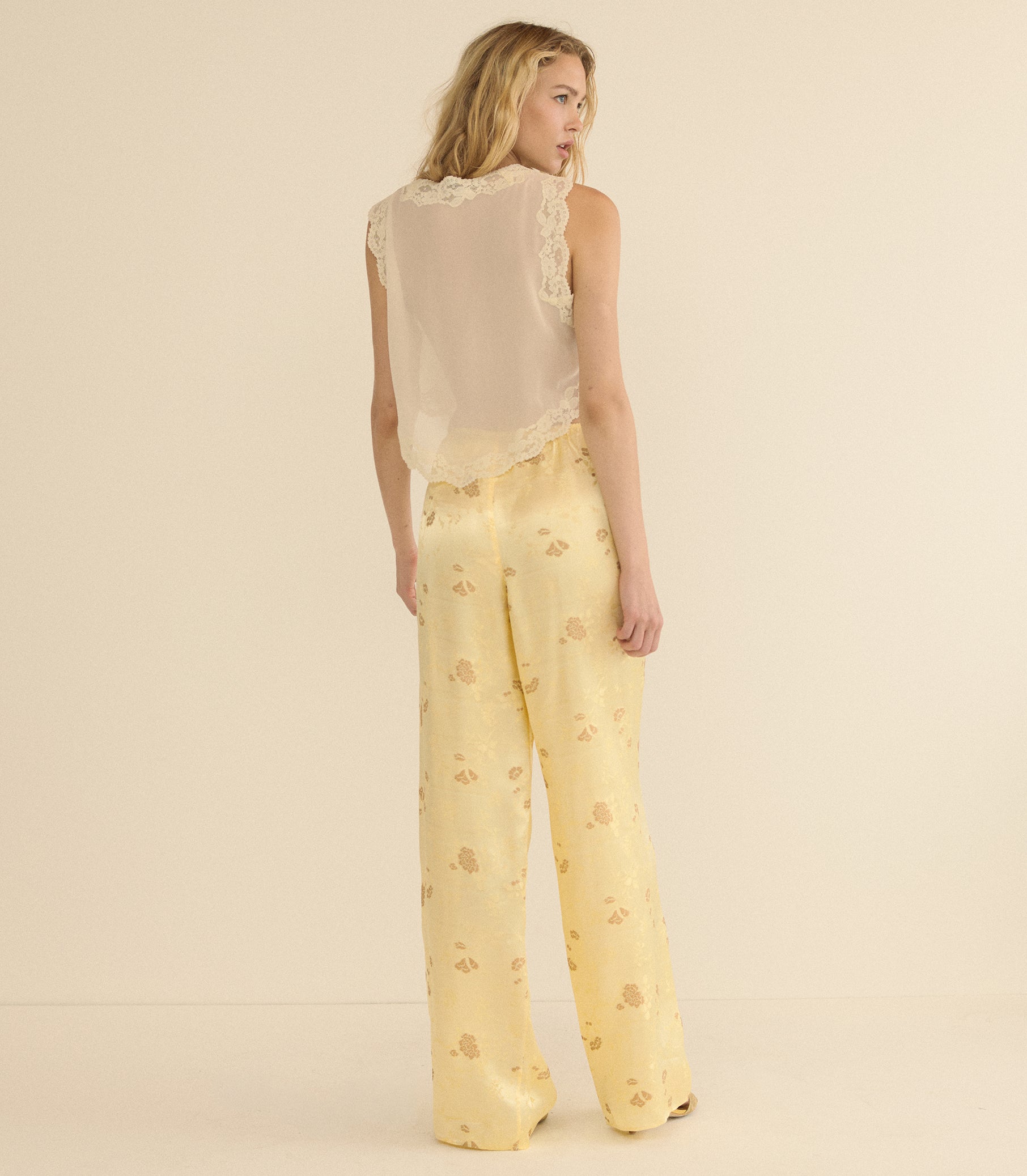LAVONA PANT -- CITRONE TAPPEZZERIA JACQUARD view 2
