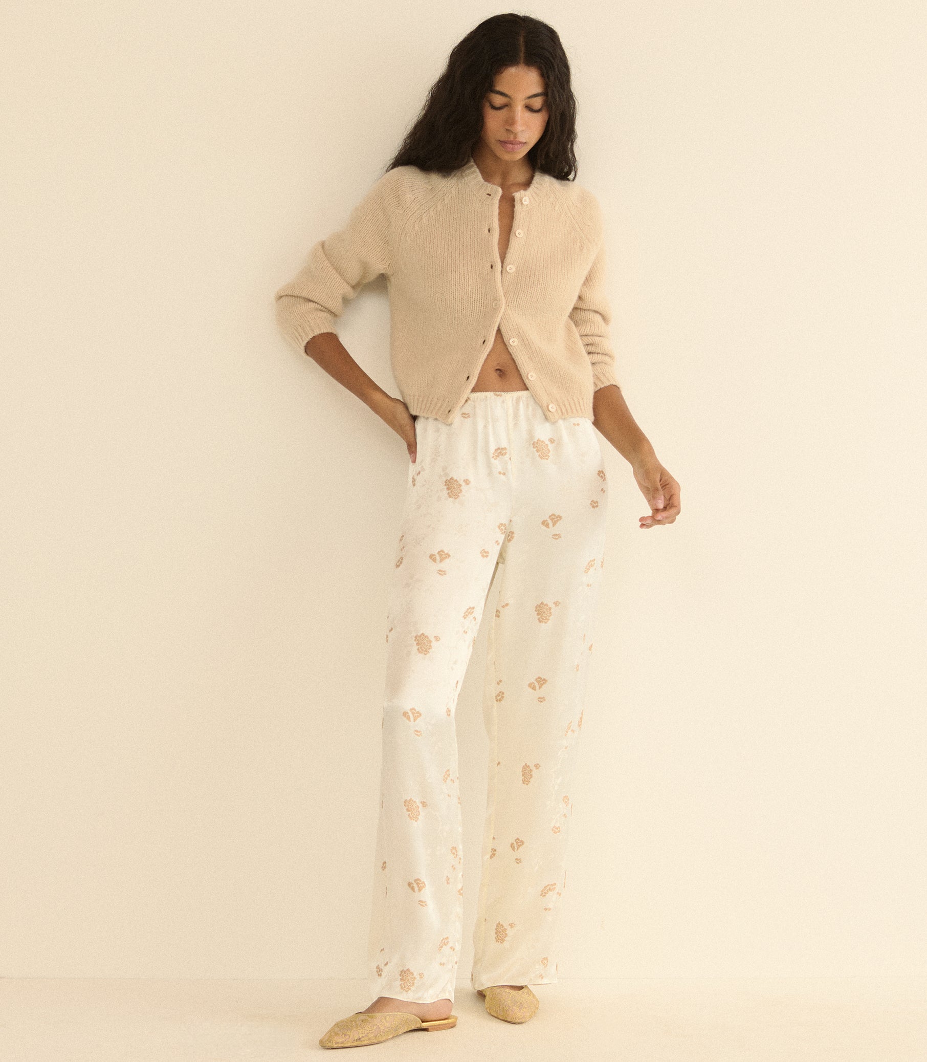 LAVONA PANT -- FRESCO TAPPEZZERIA JACQUARD view 2
