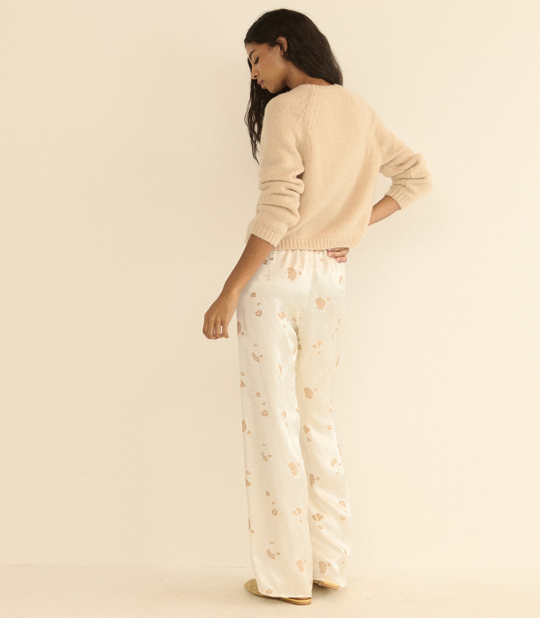 LAVONA PANT -- FRESCO TAPPEZZERIA JACQUARD view 4
