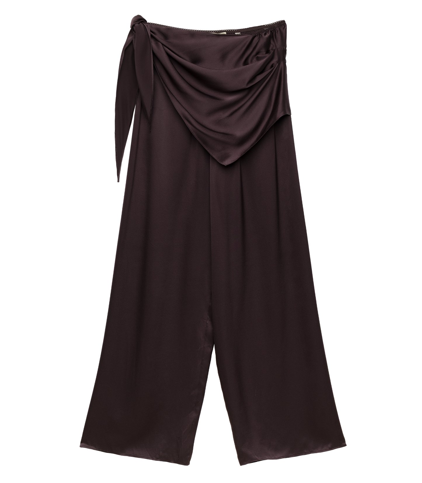 LAVONA SCARF PANT -- EQUESTRIAN BROWN