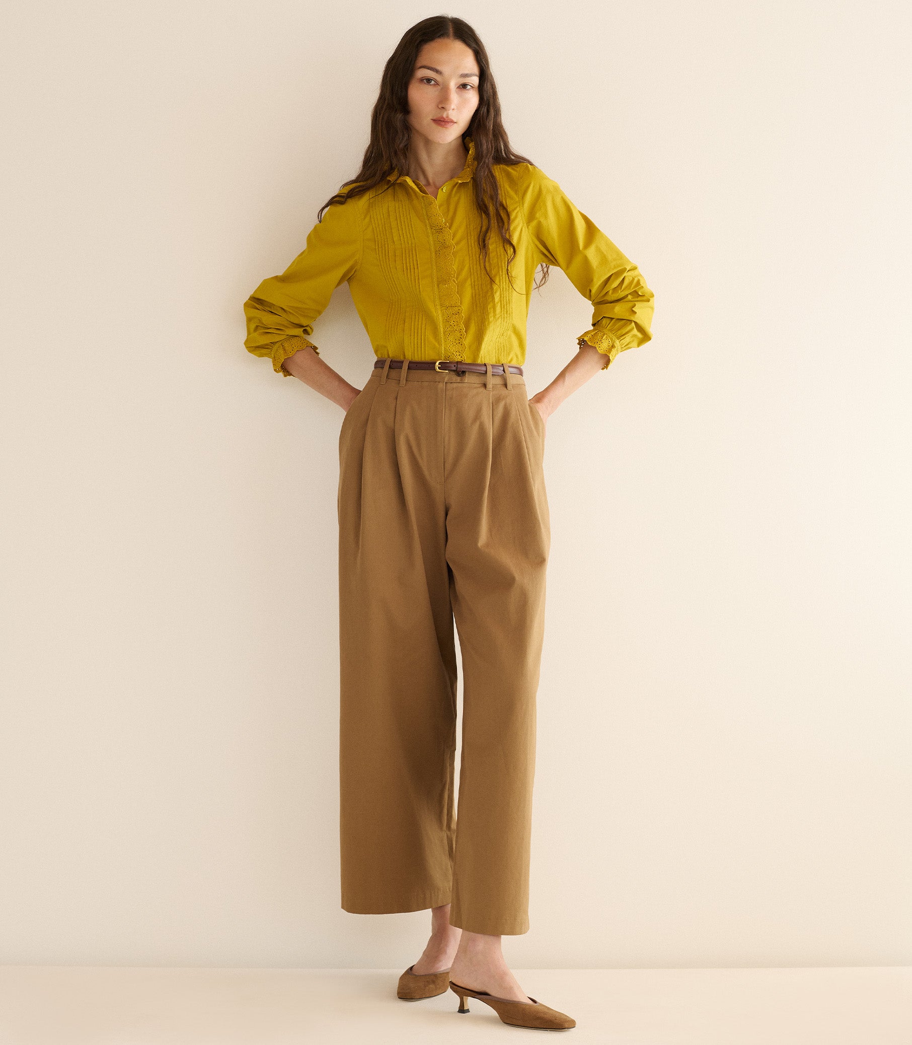 LEANDRA TOP -- OAKMOSS view 3
